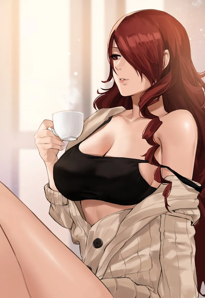 Thumbnail Relaxation Mode: Mitsuru Relaxing [Persona 3] by Terran117 | dekaihentai