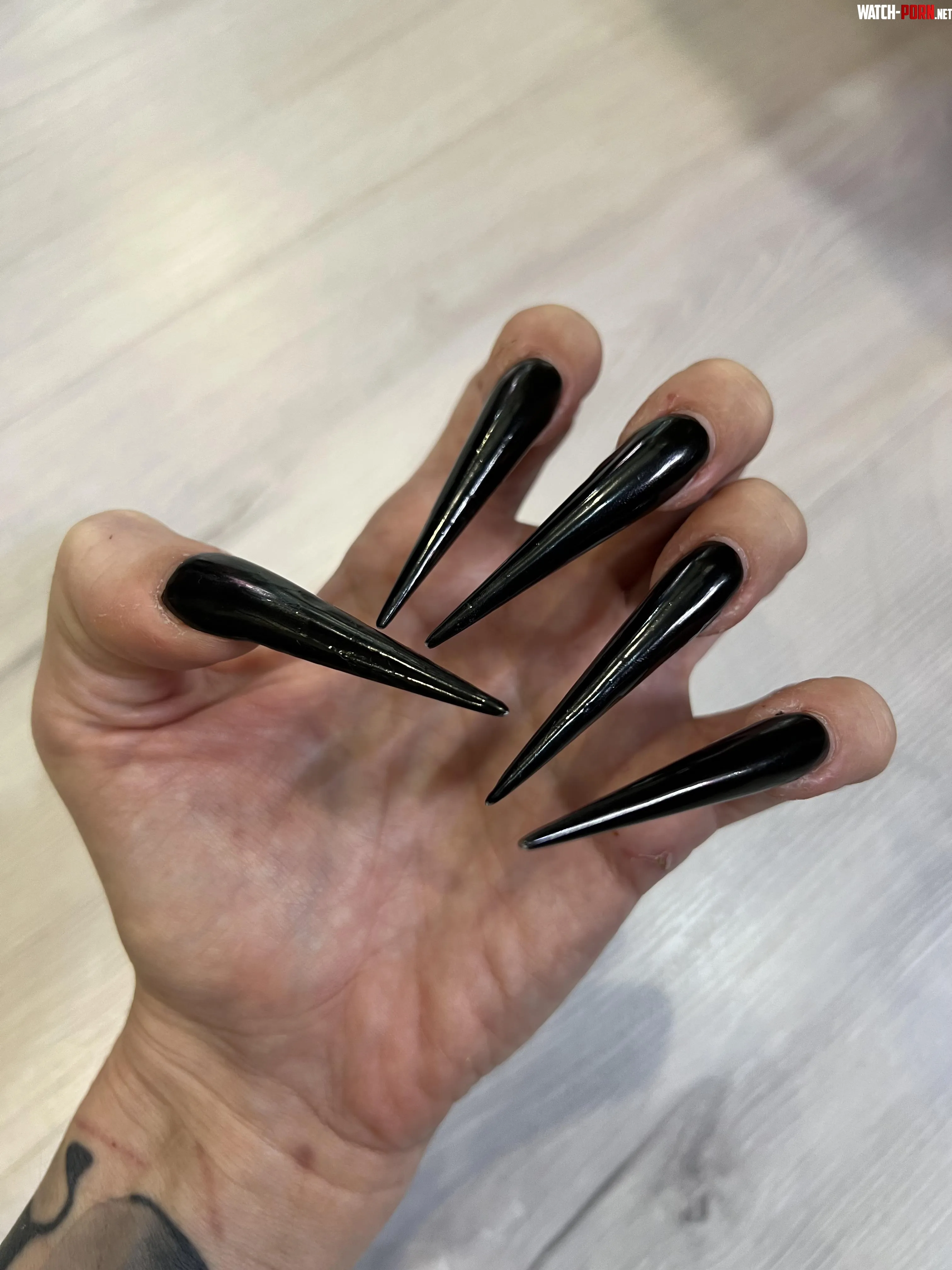 One more black nails by Juliadomaina