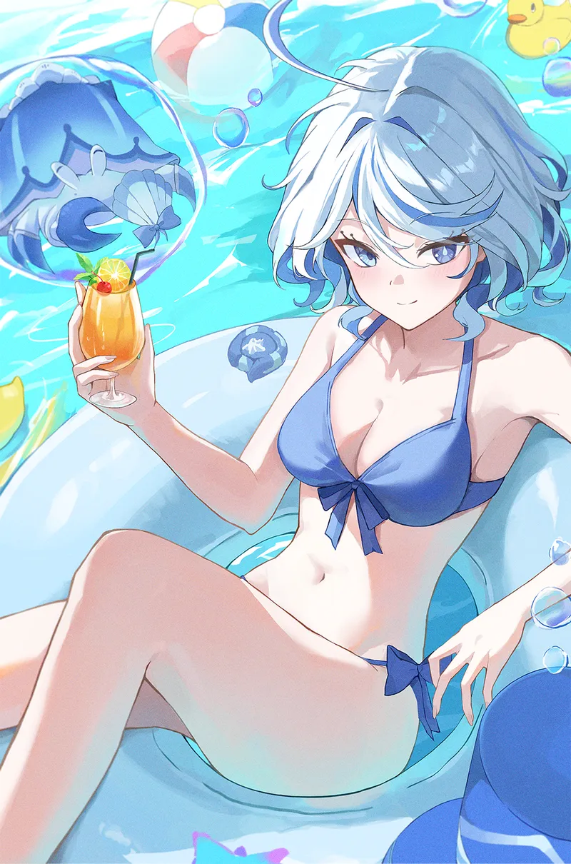 Thumbnail A_MASSIVE_PERVERT Captures Furina Enjoying a Drink [Genshin Impact] - Dive into the Fantasy