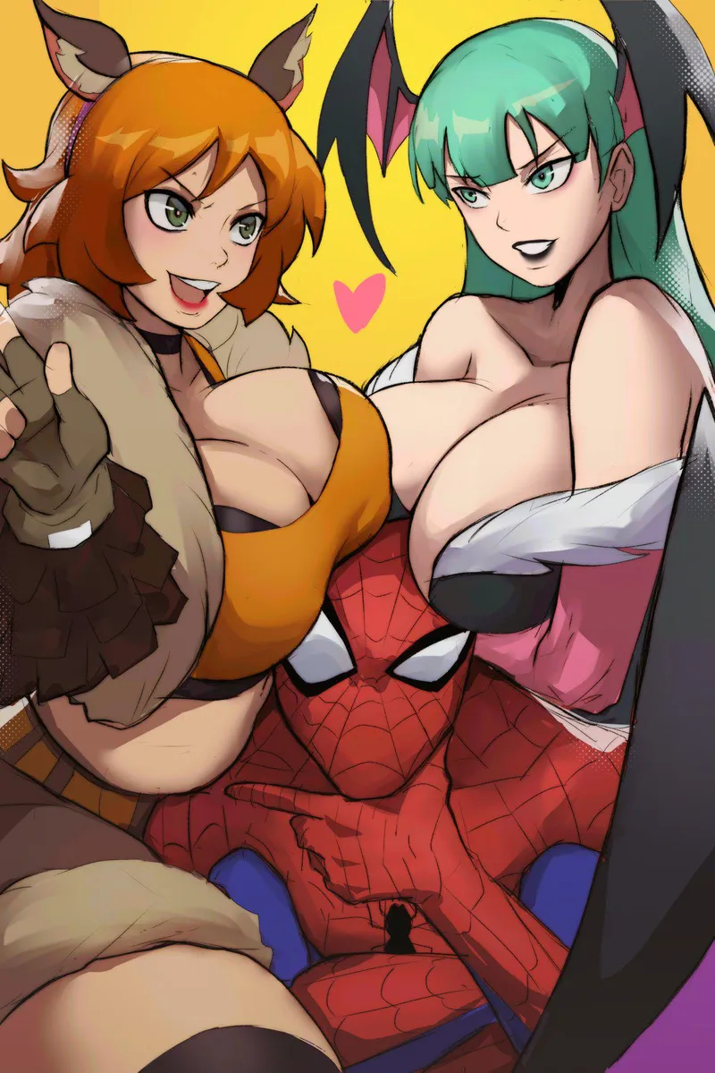 Thumbnail Sensual Anime Mashup: Squirrel Girl & Morrigan | LafterMastr