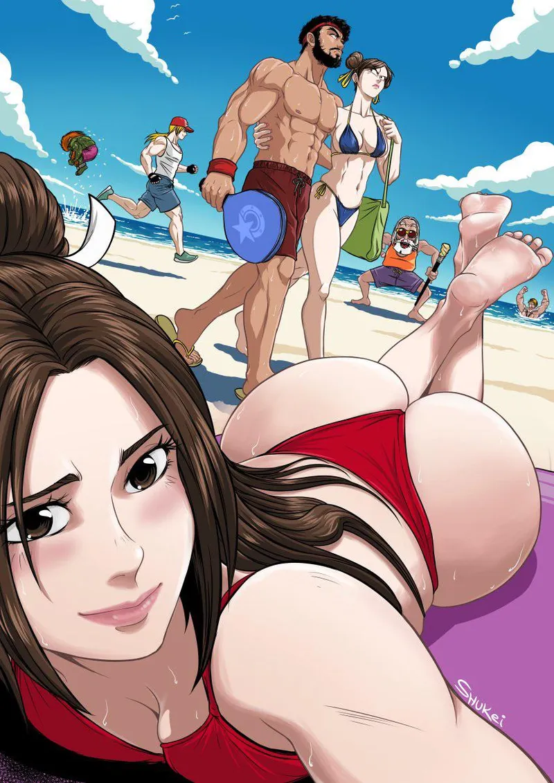 Thumbnail Chun-li, Mai Shiranui Art by Shukeiart | StarryHorizonn | rule34
