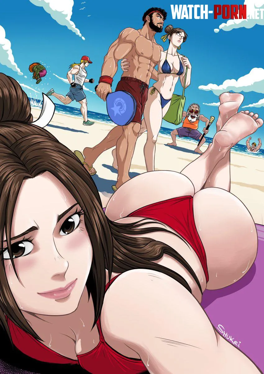 Chun-li, Mai Shiranui (shukeiart) [Street fighter, Fatal Fury] by StarryHorizonn