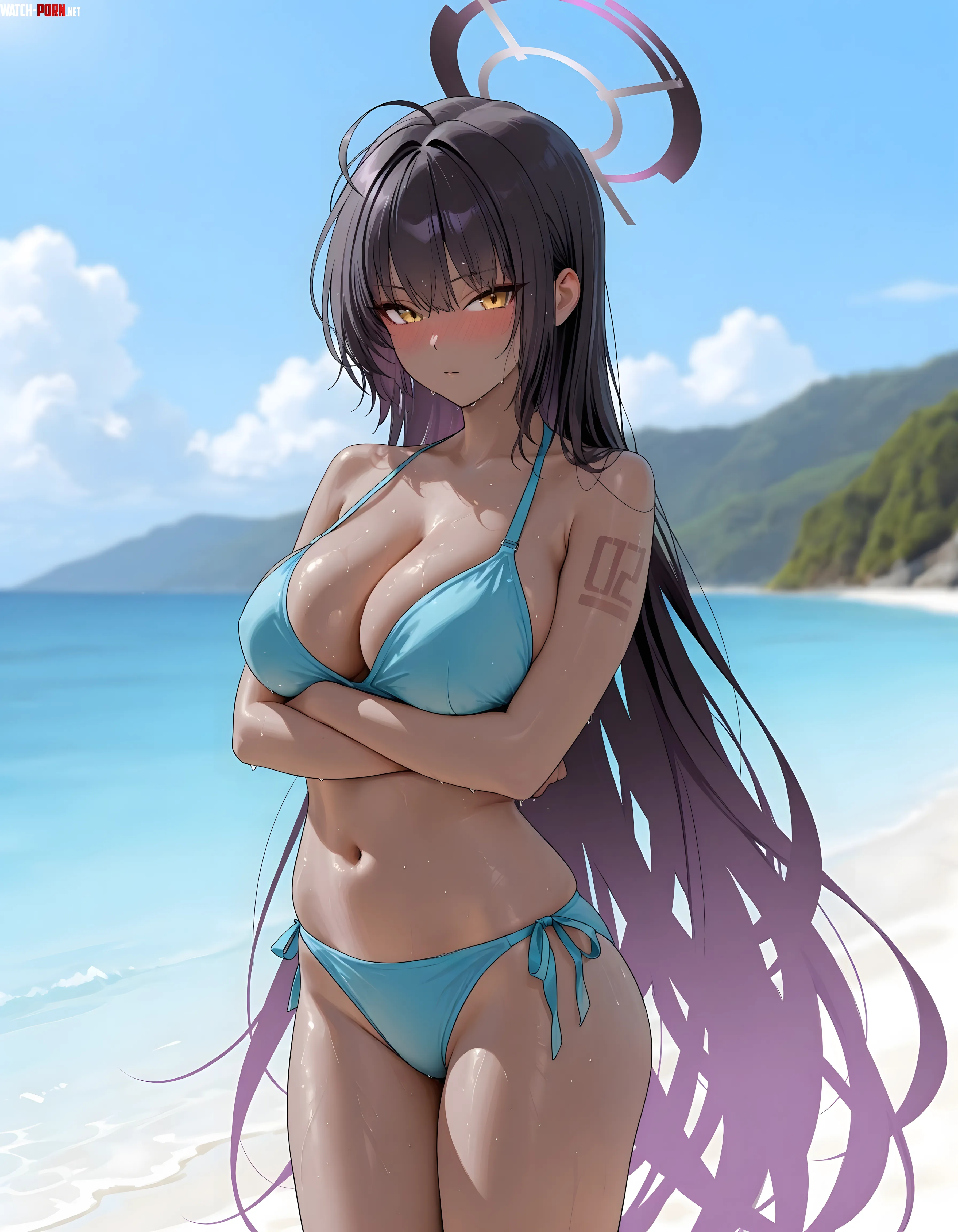 (Moescape AI) Kakudate Karin [Blue Archive] by Exvera