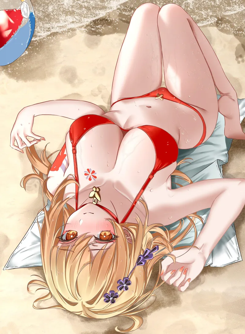 Thumbnail Yummy at the Beach: Yoimiya's Genshin Impact Style by xSaviour_N