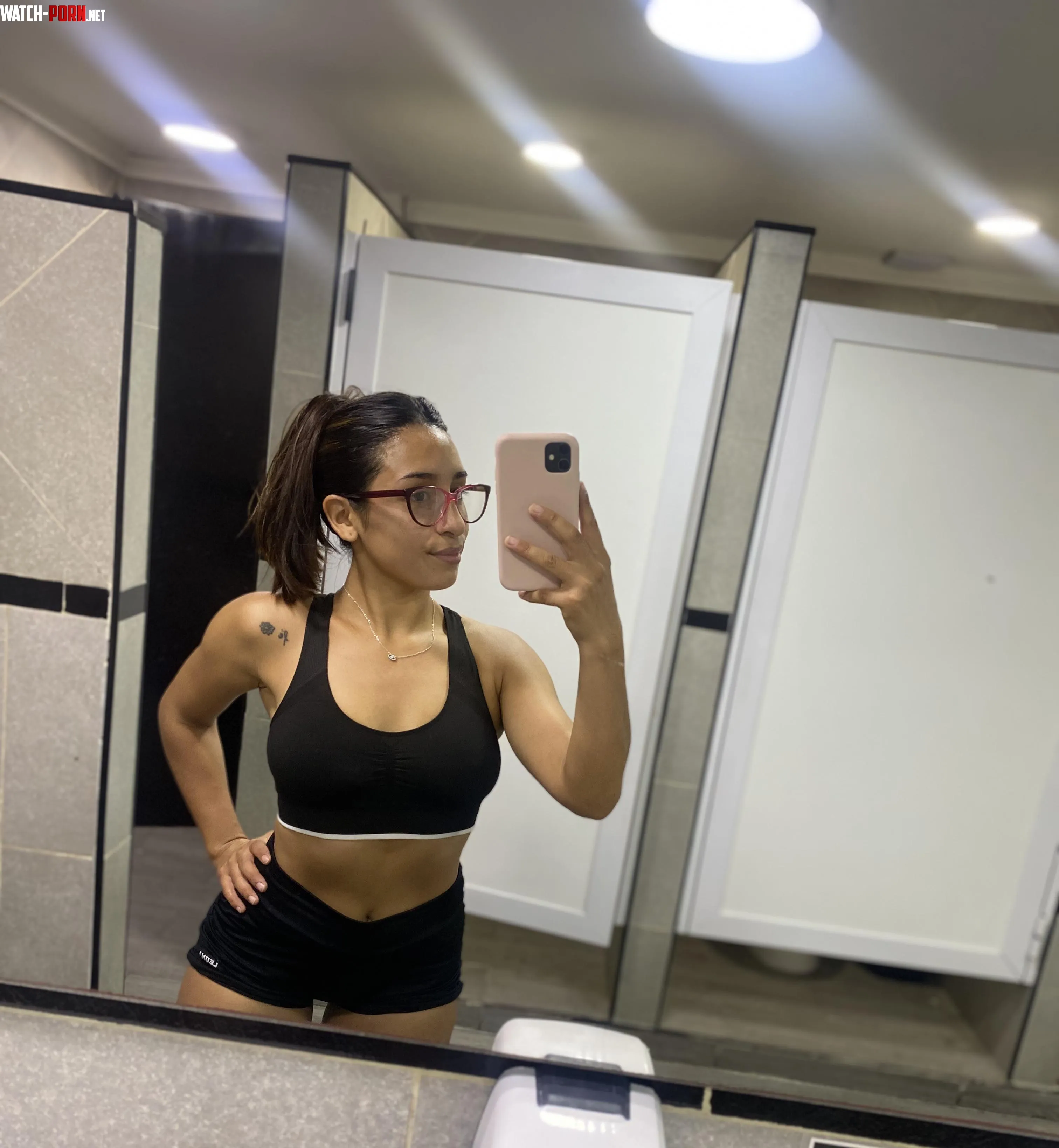 In all my workouts I wear a crop top I like my abs by Fantastic_Opening809