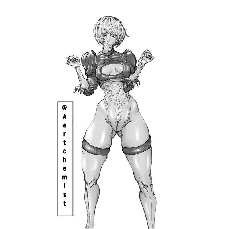 Thumbnail Admire Aartchemist's 2b Creation with Inkub_o in the 2Booty Category