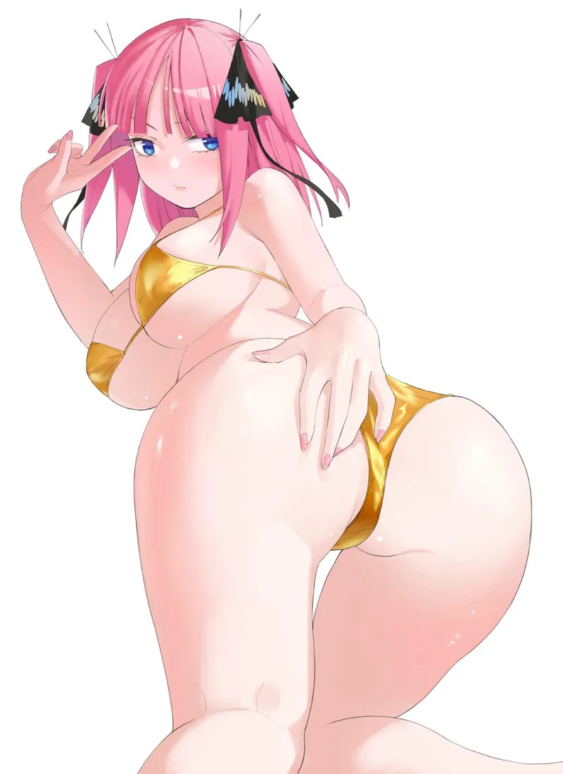Thumbnail Golden Bikini Charm: Nino Nakano's Quintessential Quintuplets Adventure by Csxc