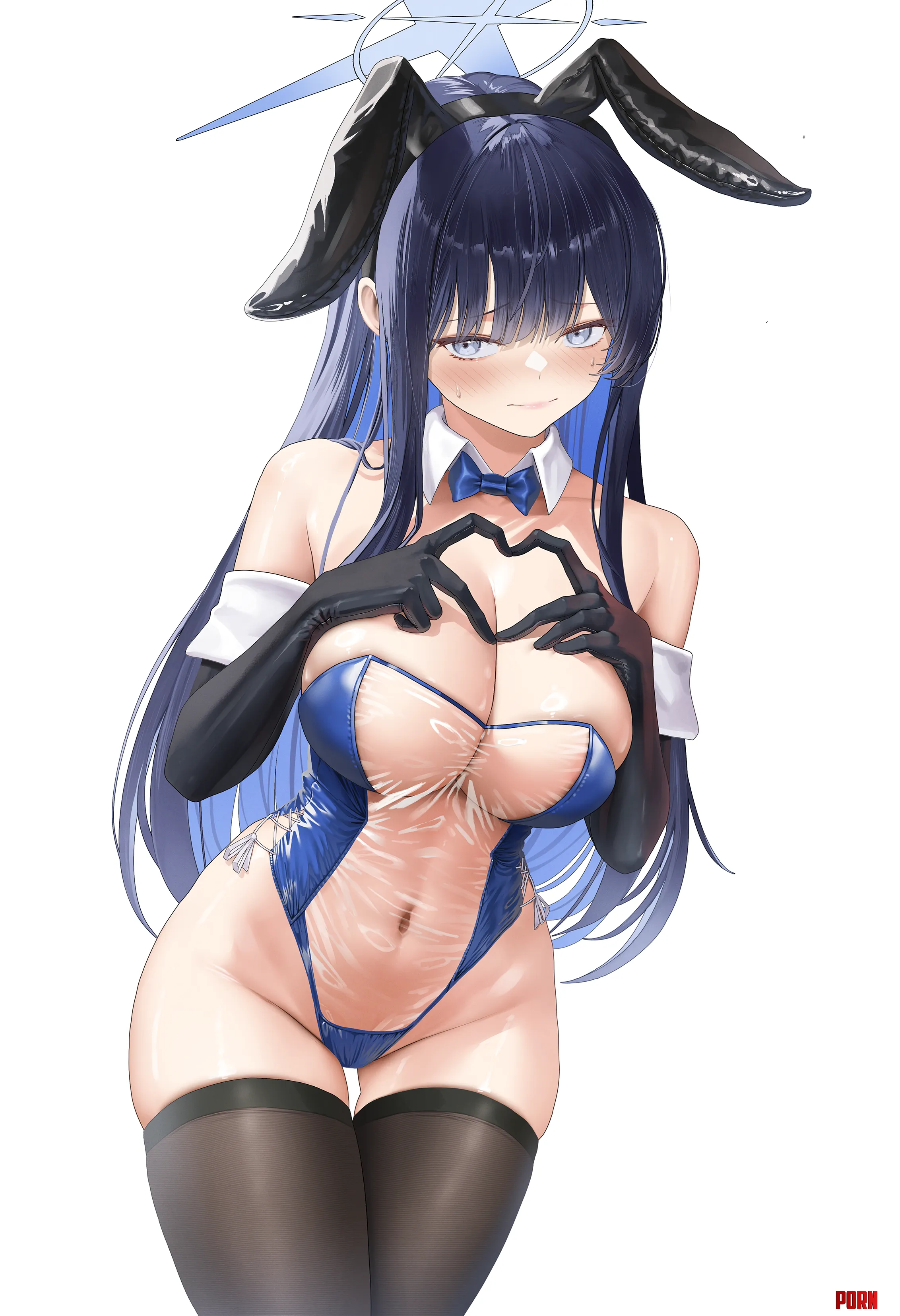 Saori makes heart hands (LP / lp0000_k) by elegantloveglimmer