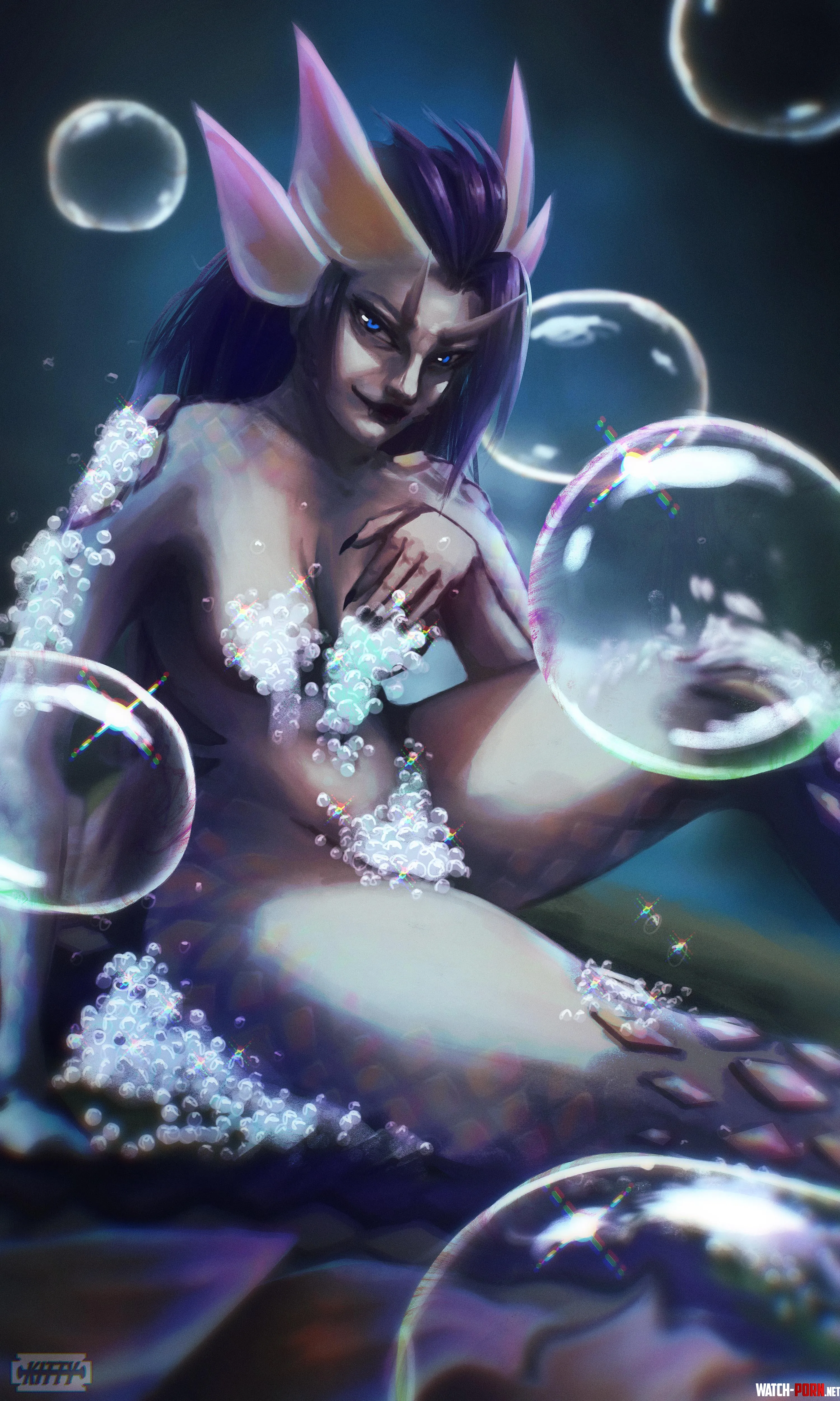 Mizutsune bubble bath (razorbladekitty) by Kinorun