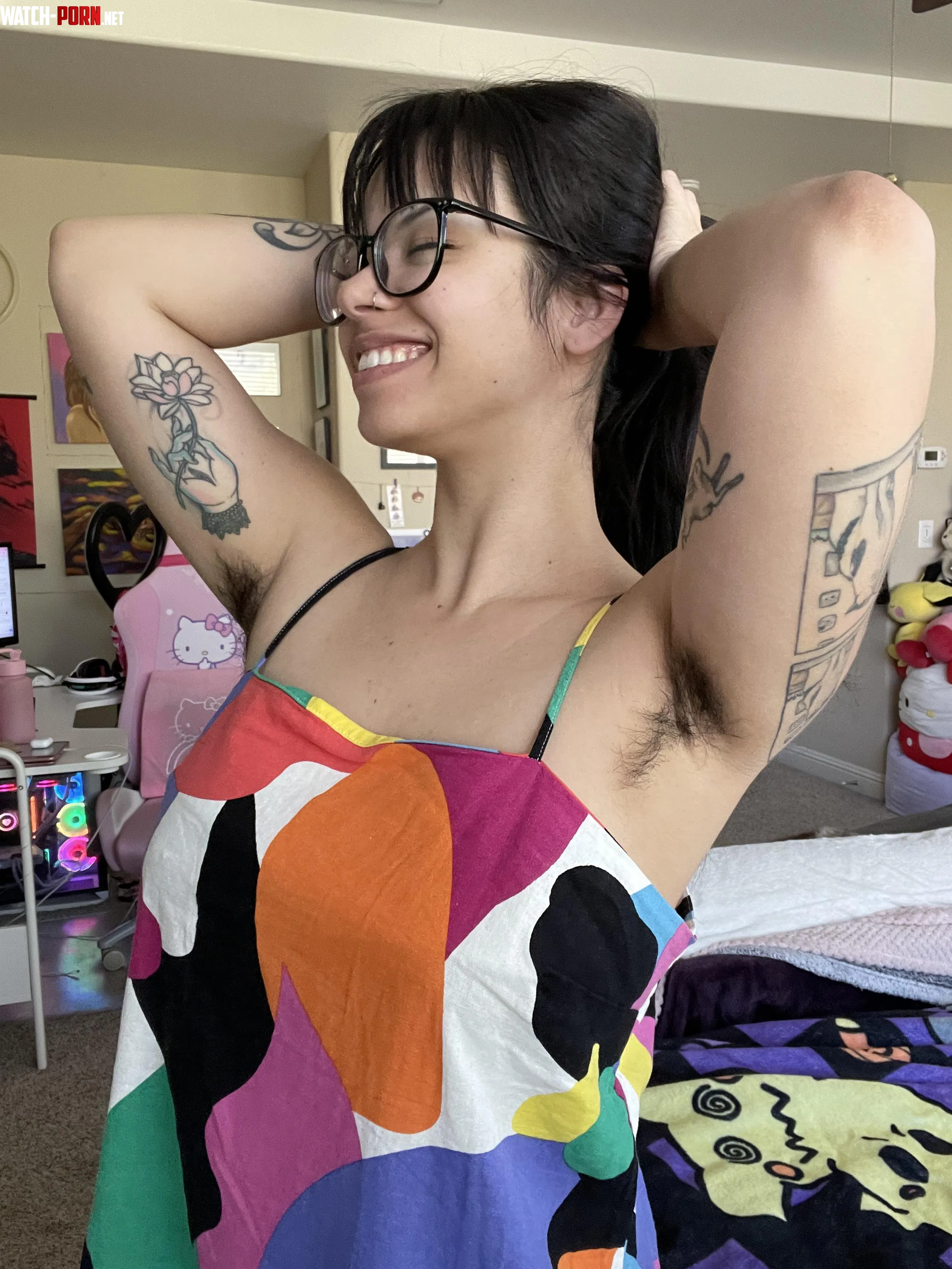 My underarm hair is so dark, it’s a little embarassing by sweettealeaf
