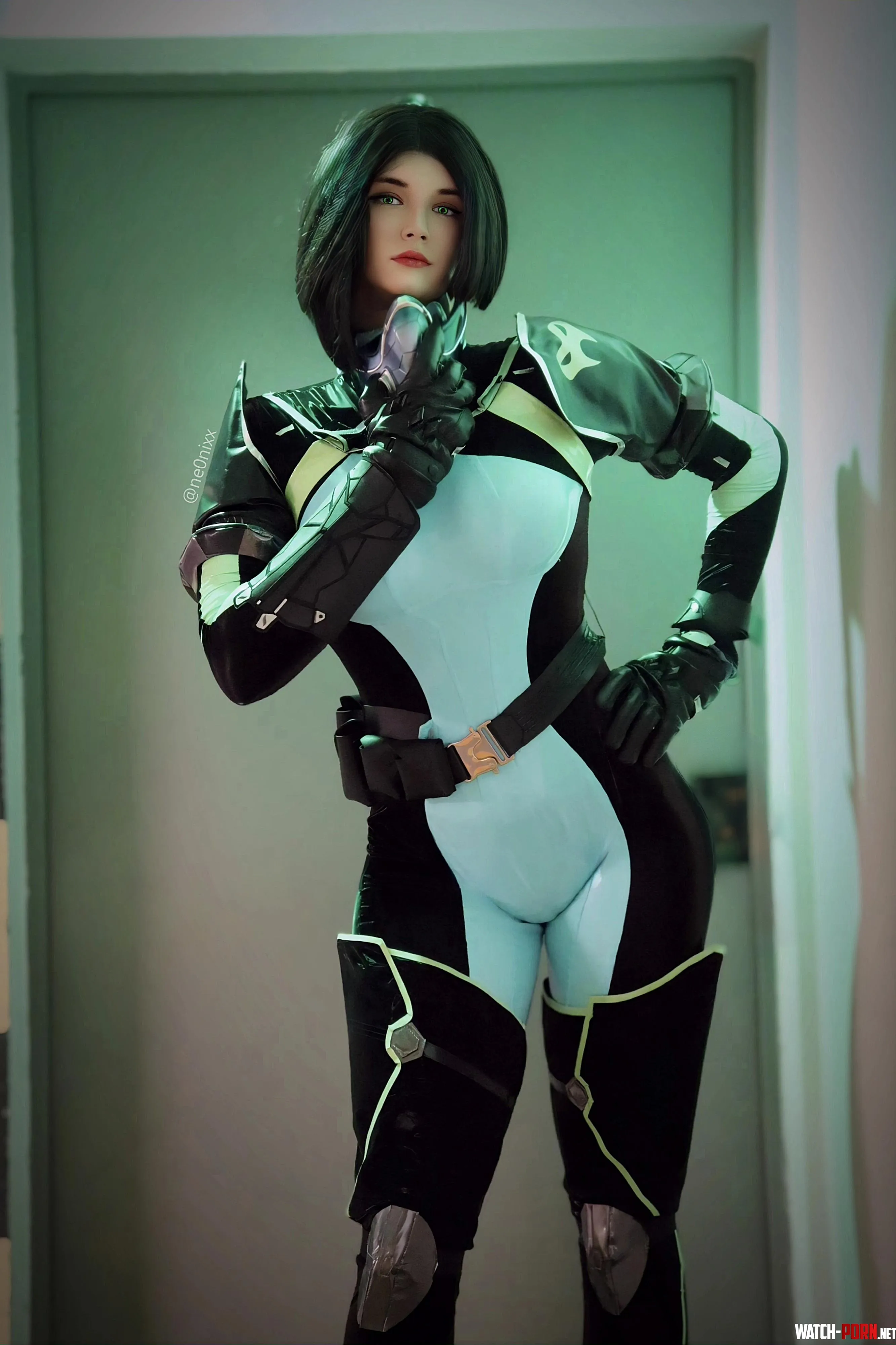 Cosplay + Latex, My Viper Latex Cosplay 💚 [ne0nixx] by ne0nixxxx