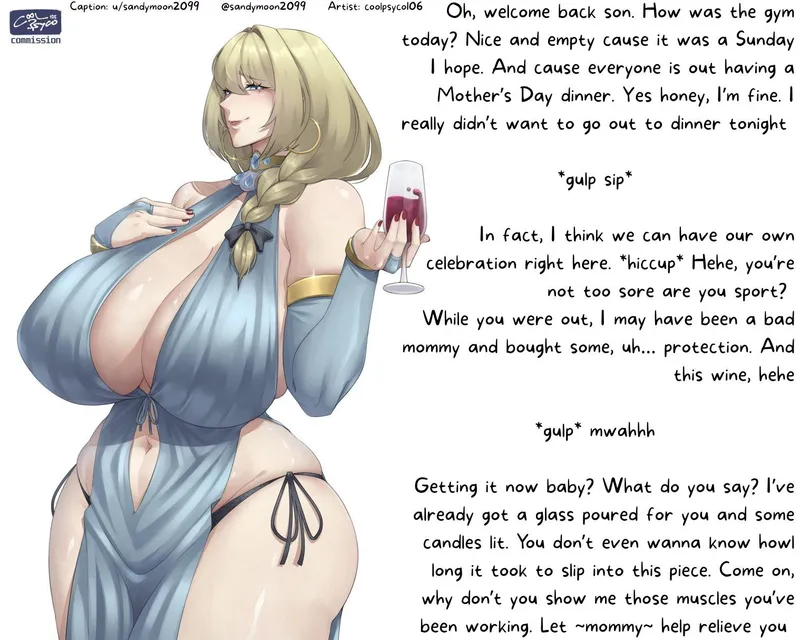 Thumbnail Sensual Mother’s Day Surprise by sandymoon2099 | hentaicaptions