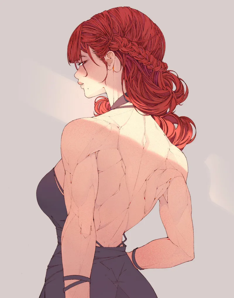 Thumbnail Captivating Original Art: Backshot by EllieMapleFox