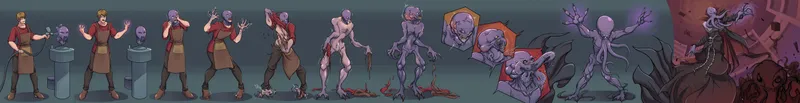 Thumbnail Krubz's Mindflayer Mask Transformation: M Human to Alien Evolution