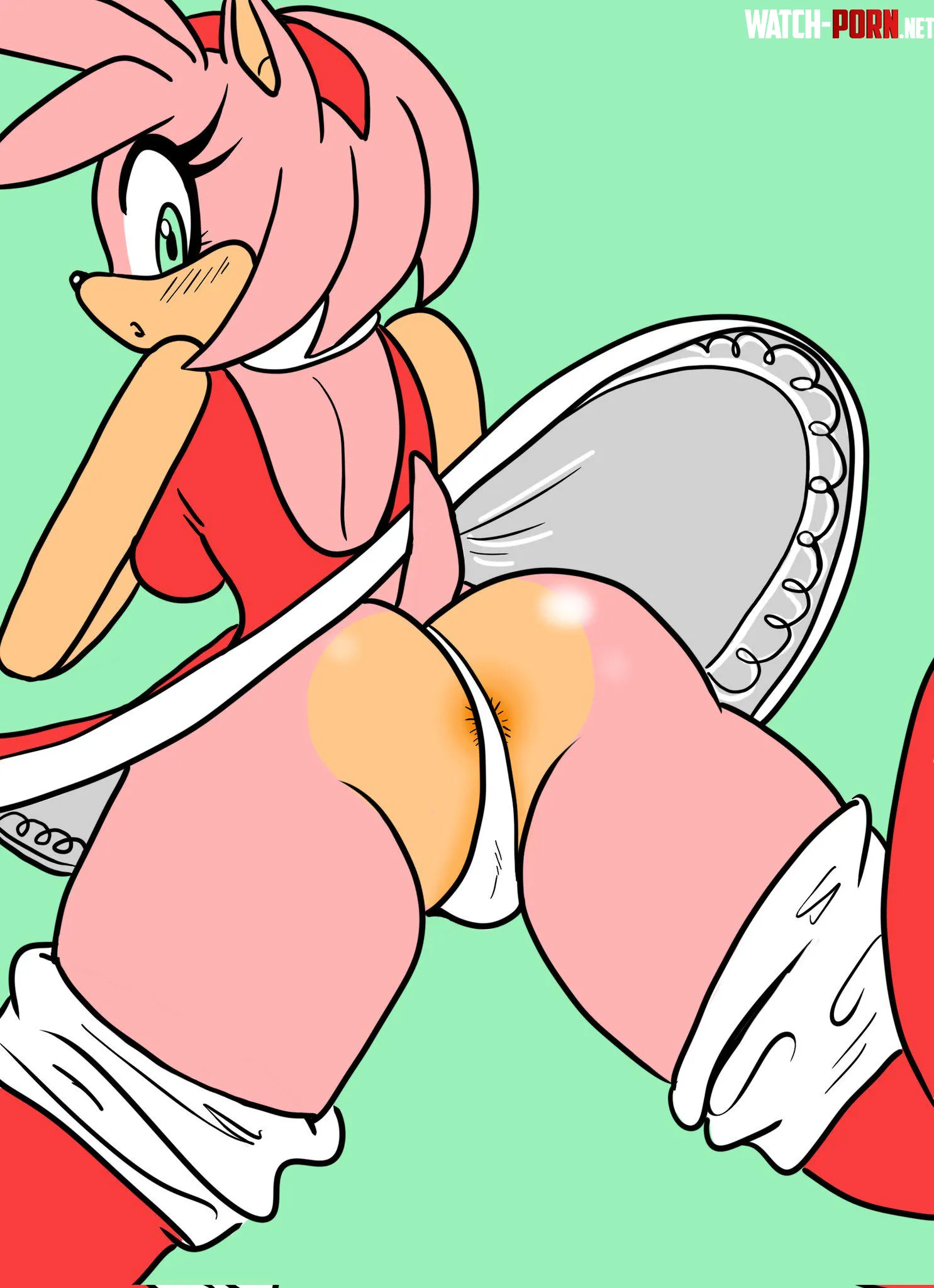 Amy Rose ass out (MoistBowser? by Ghost-of-Awf