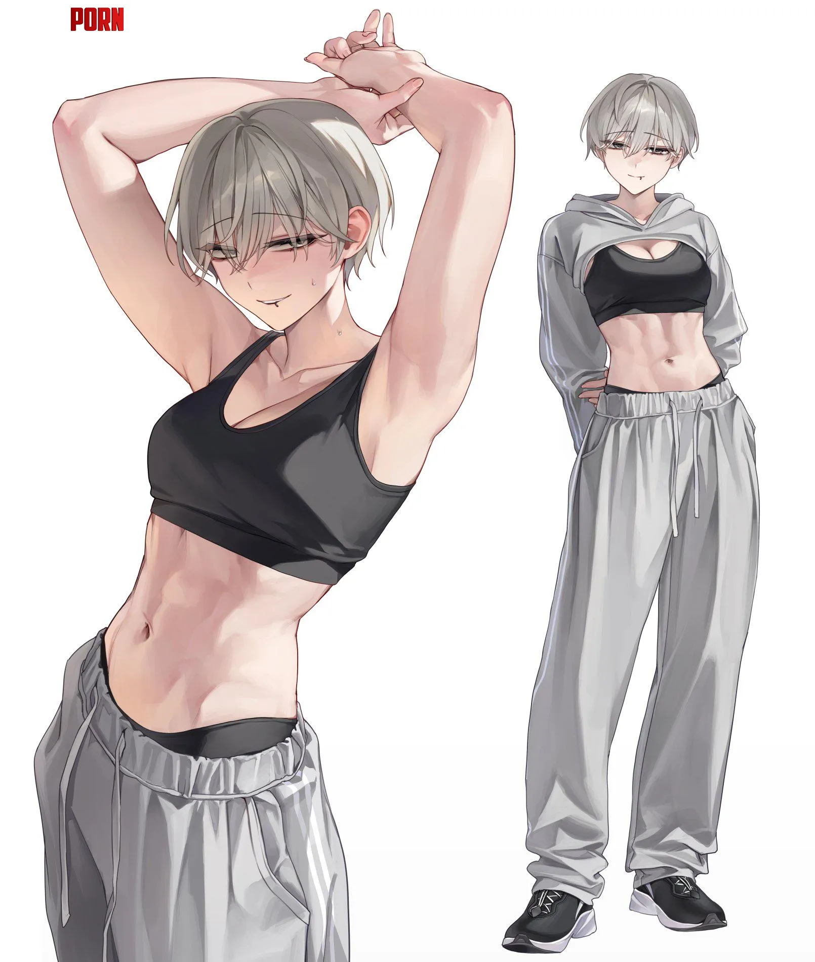 Casually showing off her gains by xwrecker