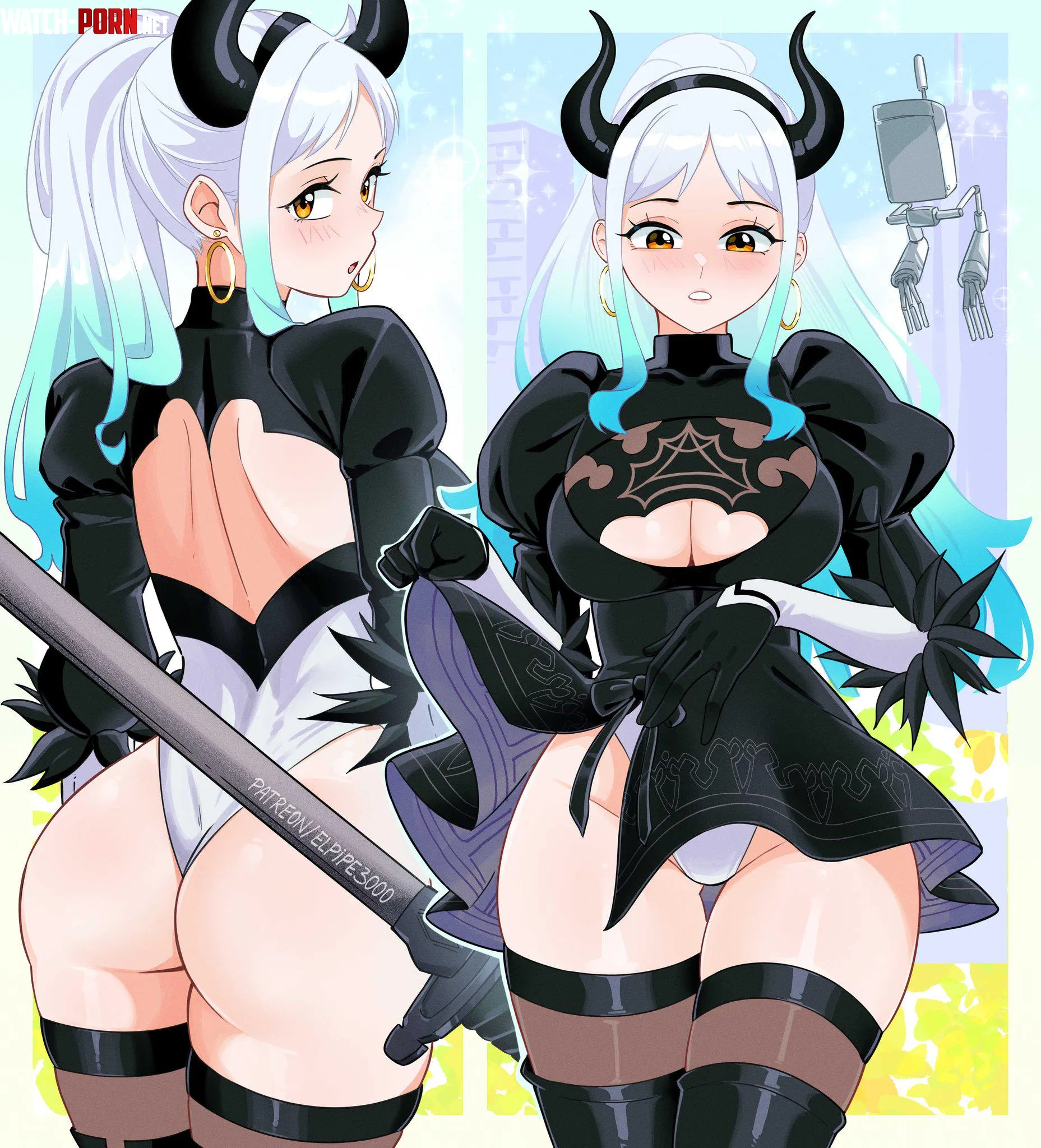 Yamato (elpipe3000)[one piece x nier automata] by avin8701
