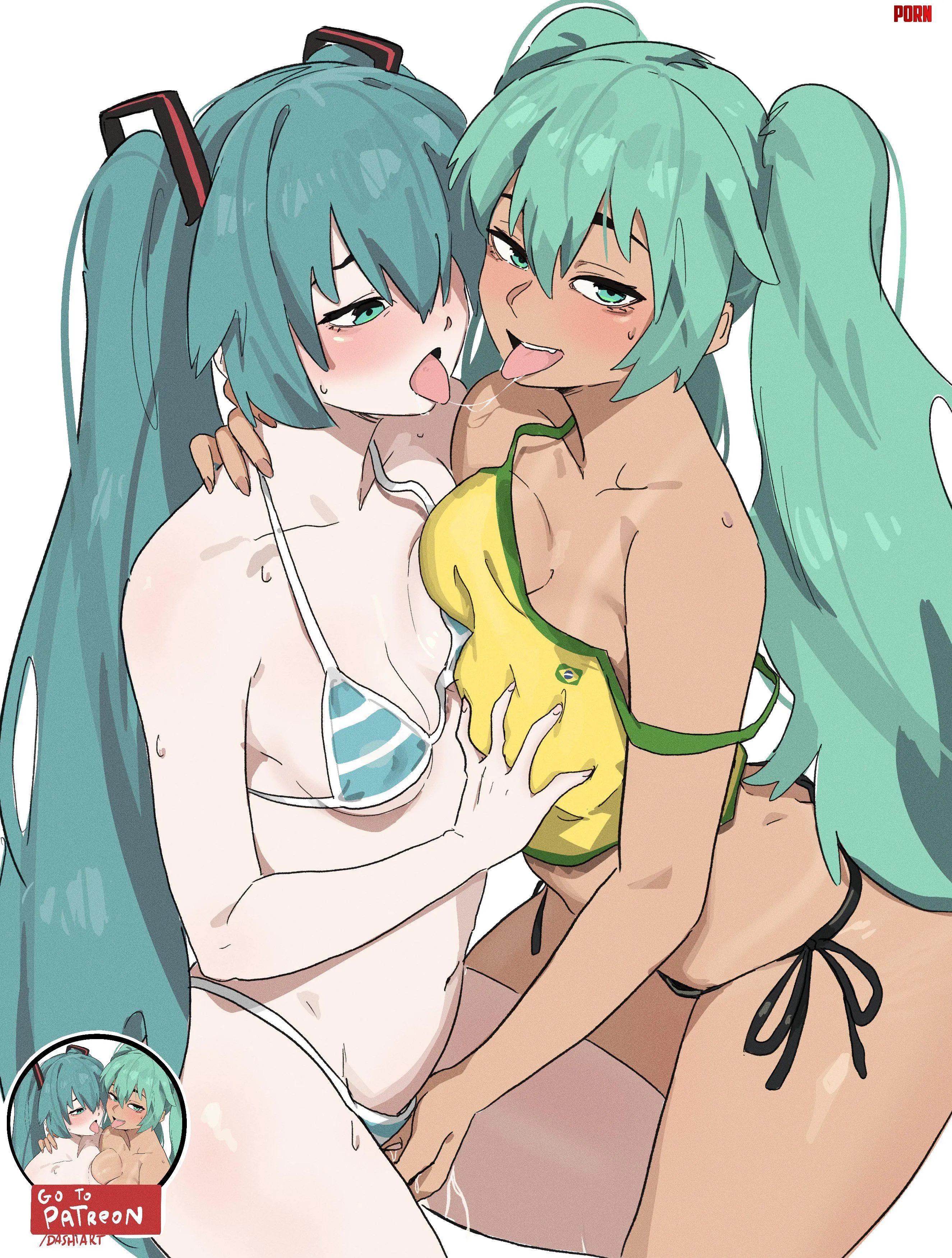 Miku Kiss [Vocaloid] by Silent_Steak_9540