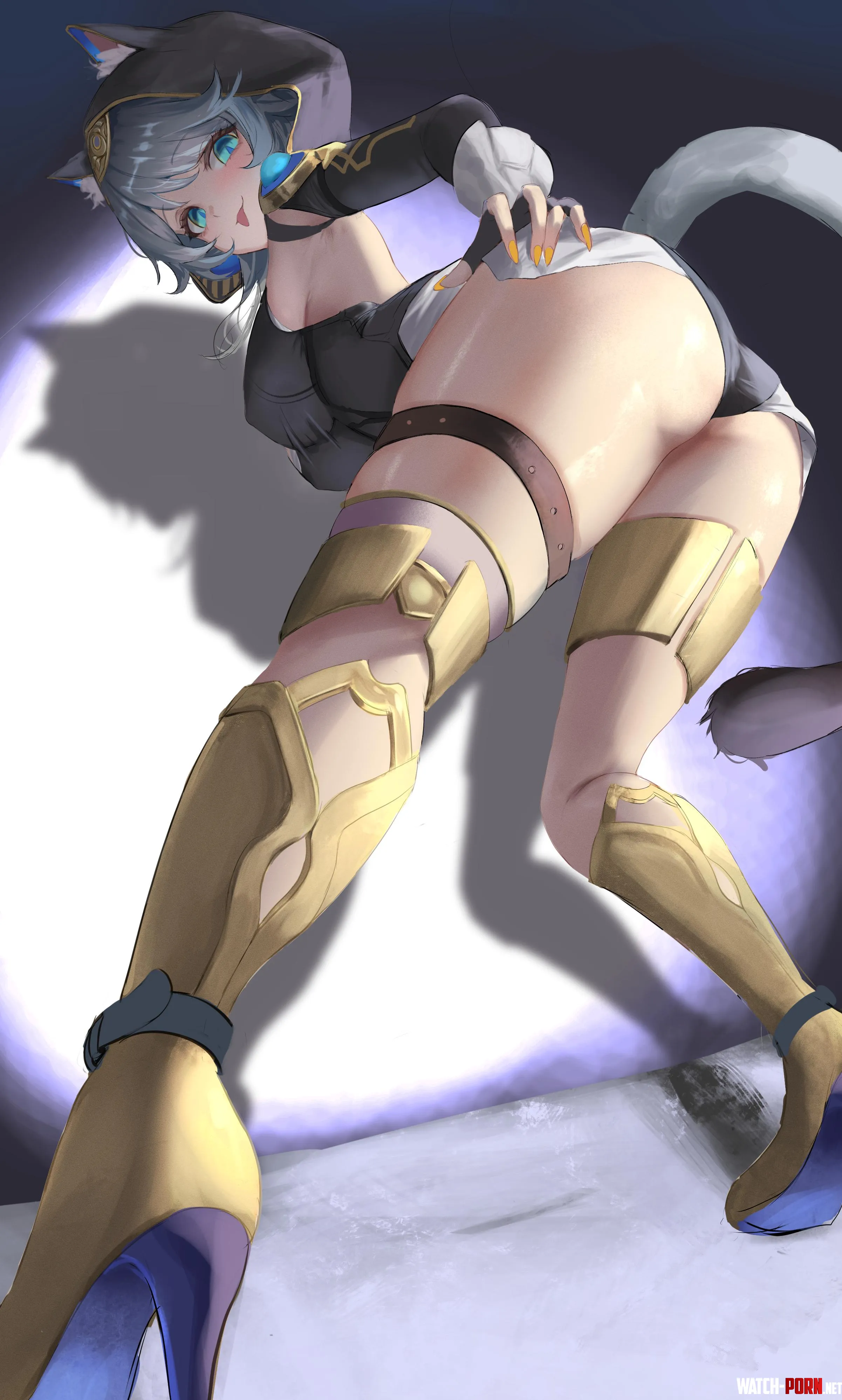 Cipher's sexy battle stance by marxsander2016