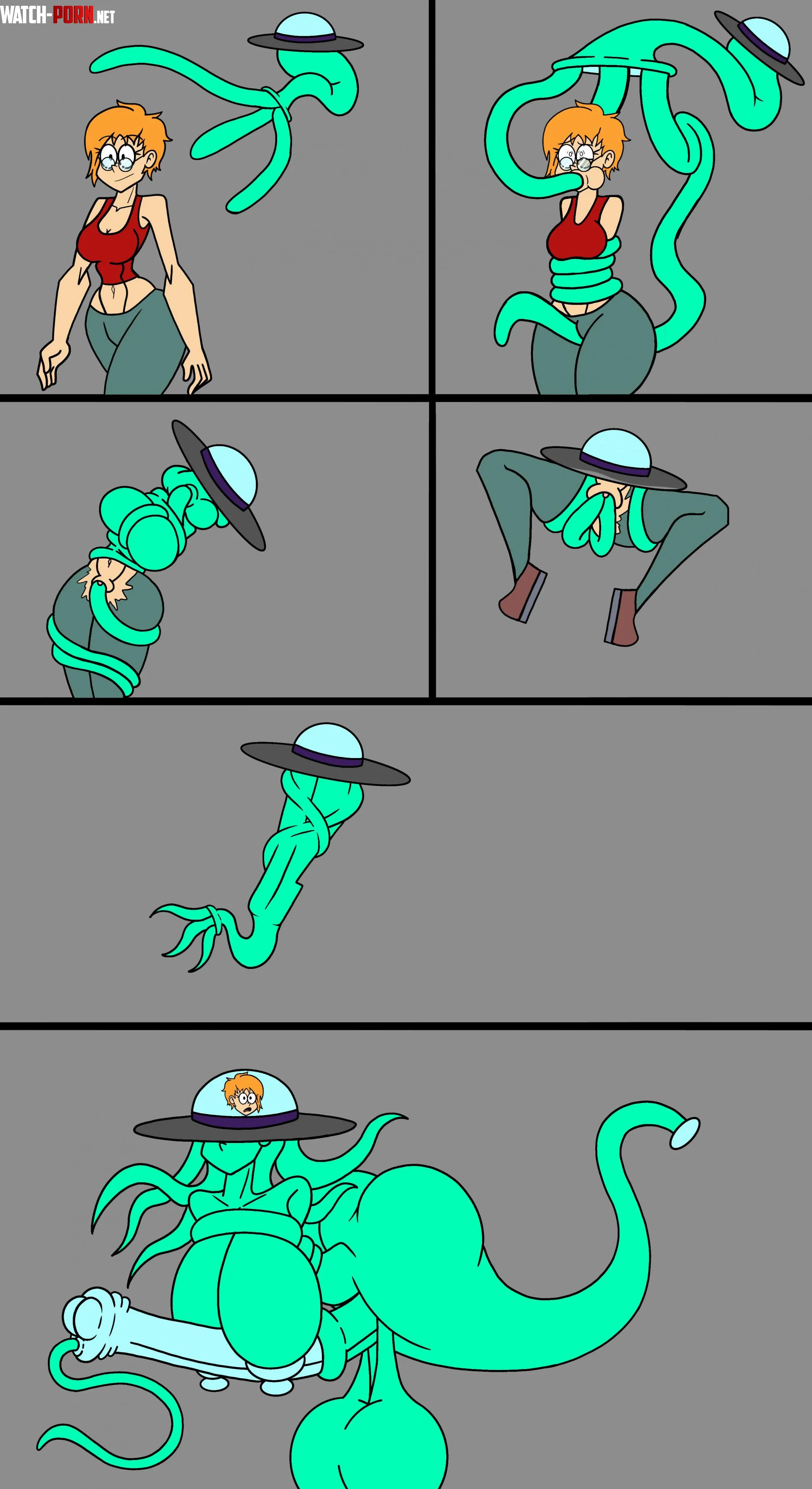 YCH: Ashlynn Alien Absorption by XSherlock420 (F Human -> F Alien) by thetfincident