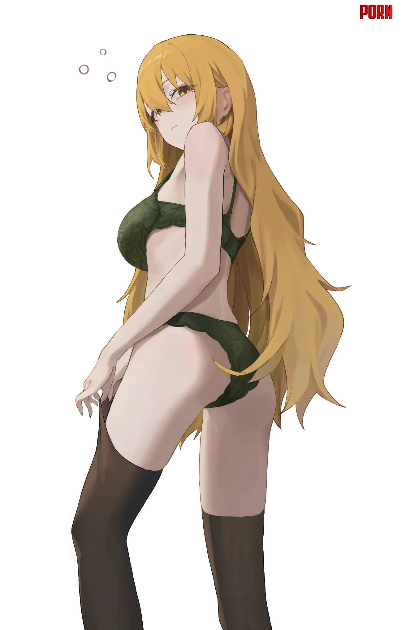 Blonde girl in lingerie [OC] by Silent_Steak_9540