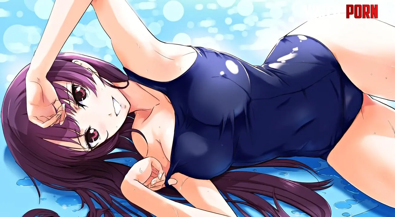 Yuuko Kanoe in Old School Swimsuit [Tasogare Otome X Amnesia] (Nylon) by ecchi_neko