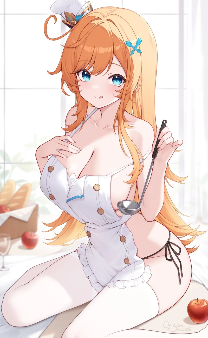 Thumbnail Genshin Impact's Sexy Apron Unveiled by destinyherowolf | ecchi