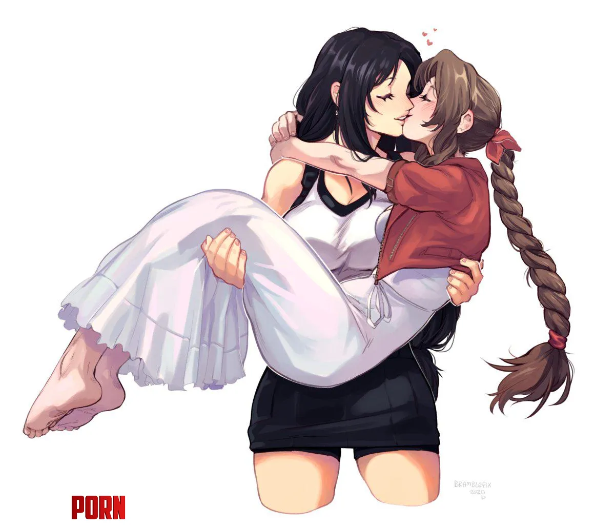 Tifa and Aerith (bramblefix) [Final Fantasy 7] by freyhstart