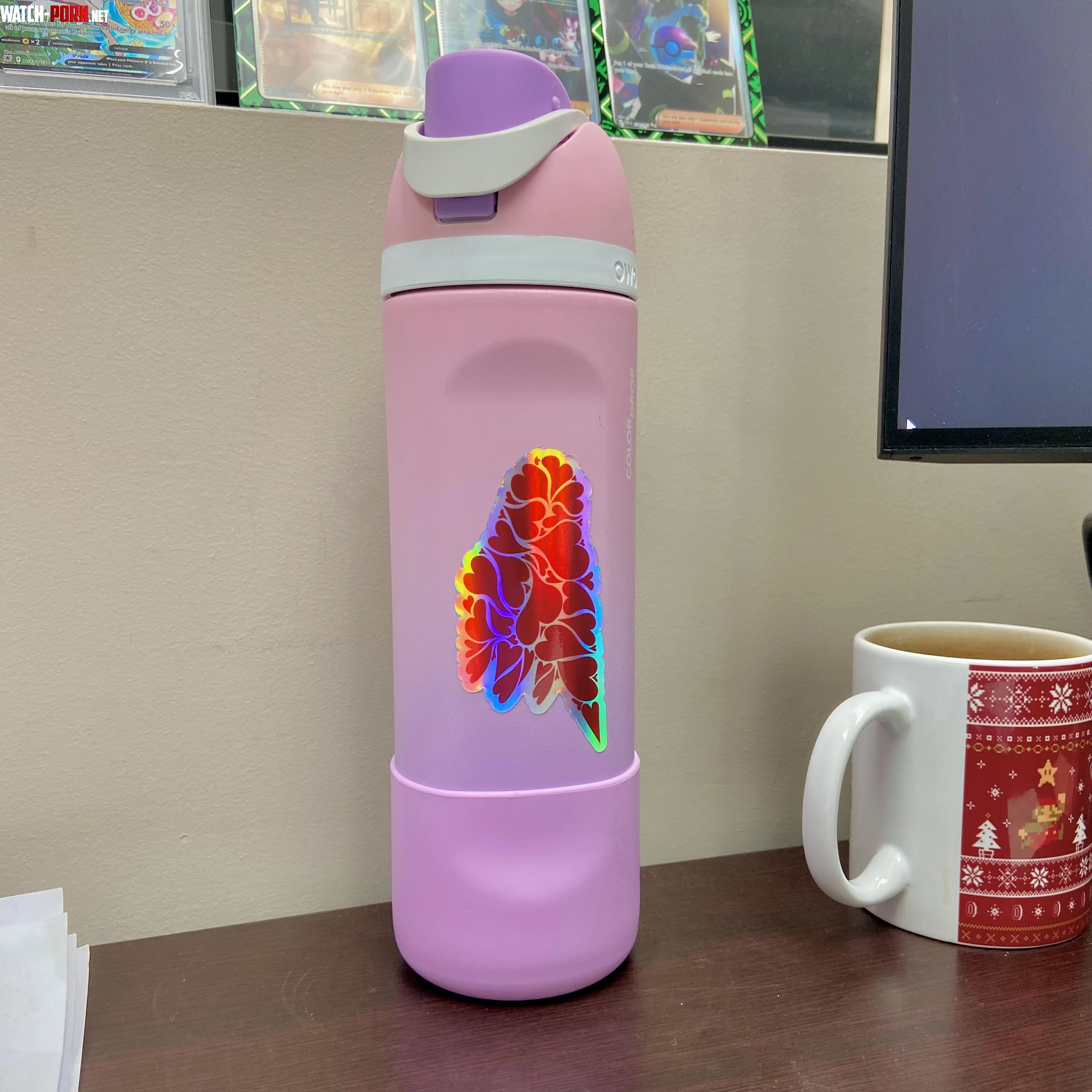 I put my least obvious BD sticker on my work waterbottle and wanted to share 😚 would you clock it? by mangoffoxx