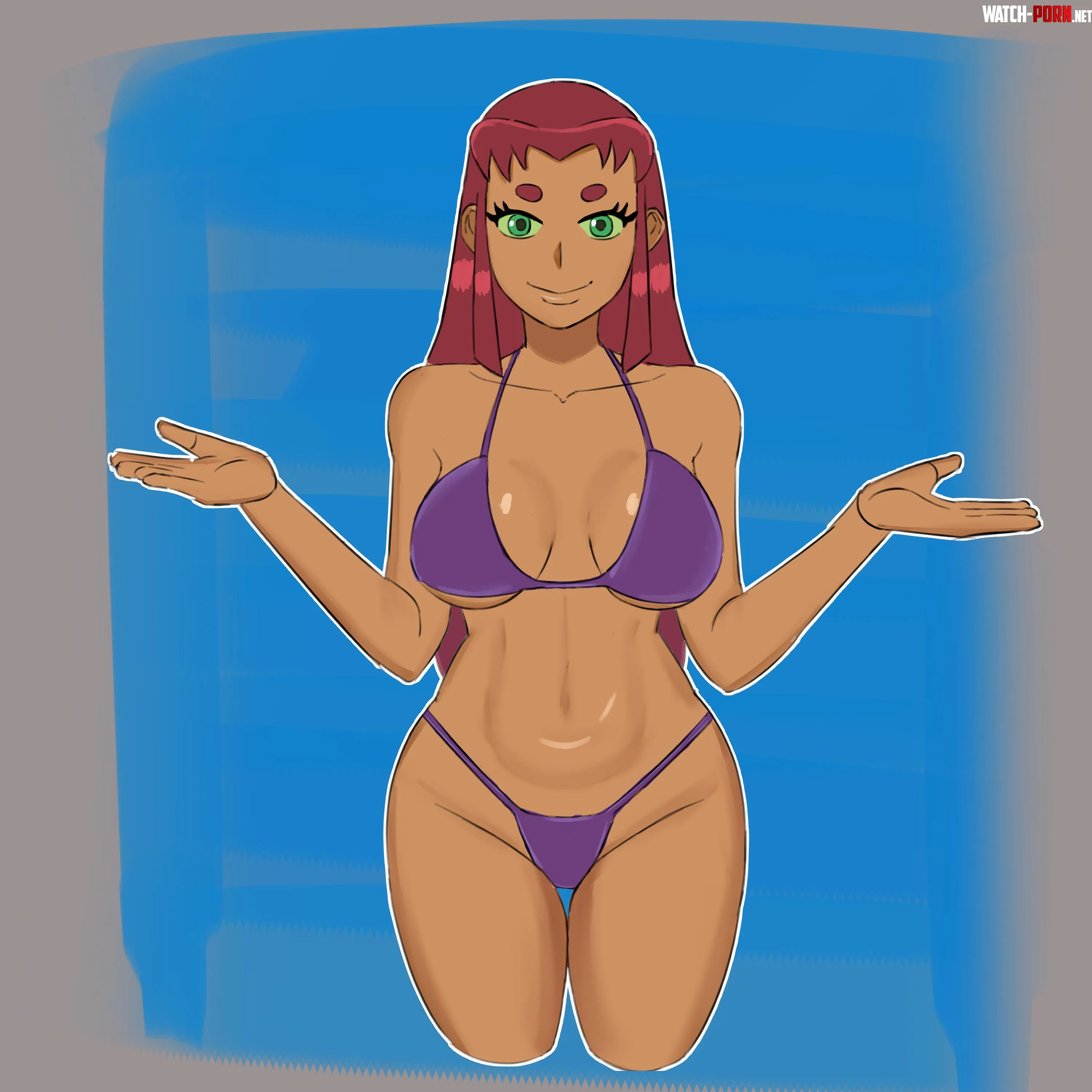 Starfire Bikini (TheMasked_Men) by TheMasked_Men