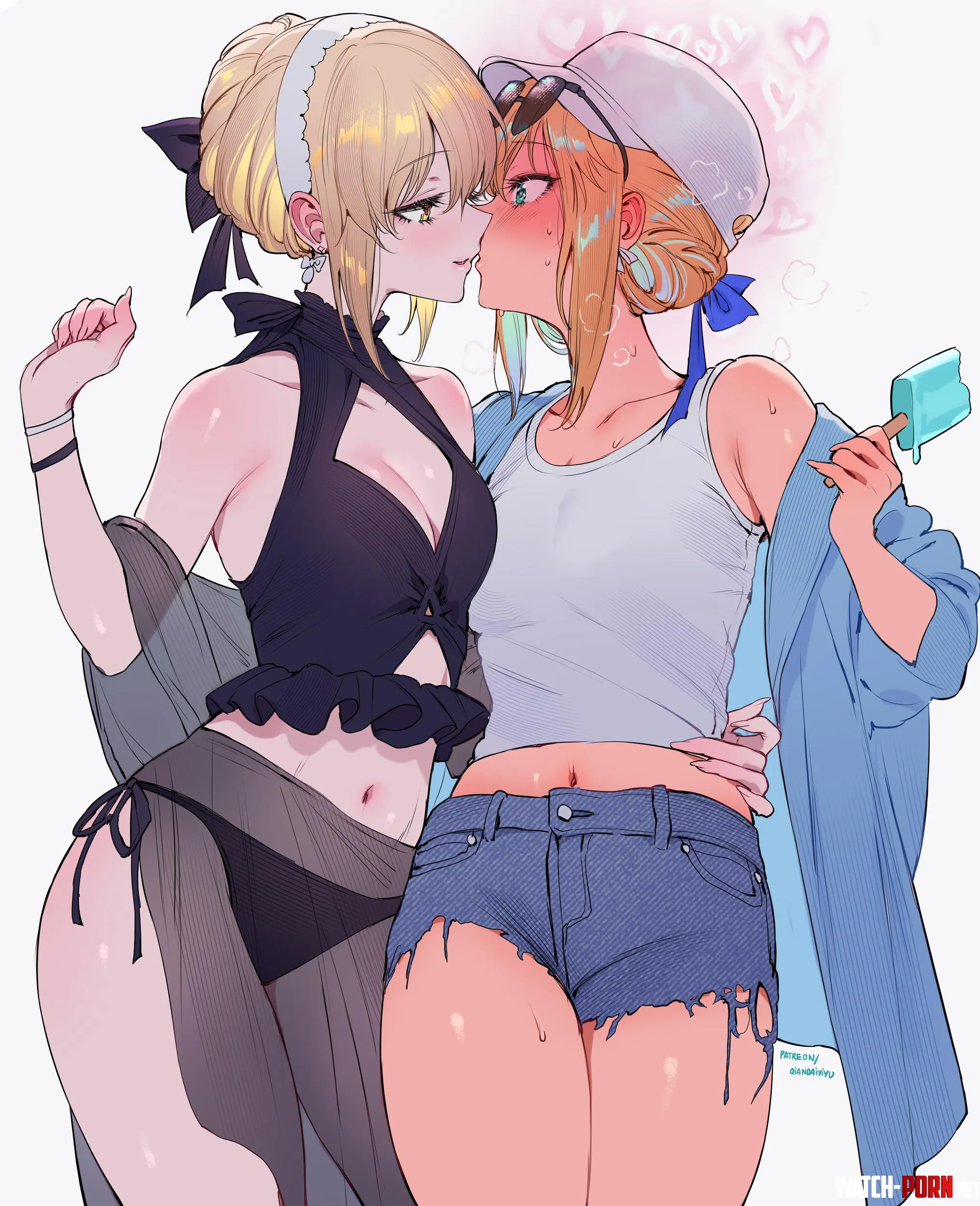 Saber Alter & Artoria Pendragon kiss [Fate/ Grand Order] by Silent_Steak_9540