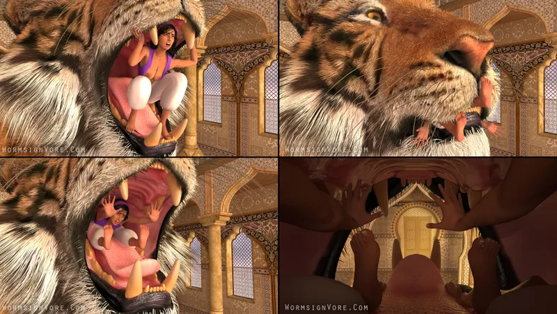 Thumbnail Rajah's Unusual Feast Explored by WormsignVore in the Vore Category