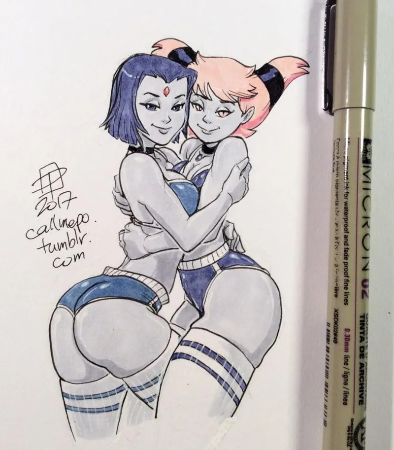 Thumbnail Raven & Jinx Getting Physical: D.C. Teen Titans Heats Up by villianrules