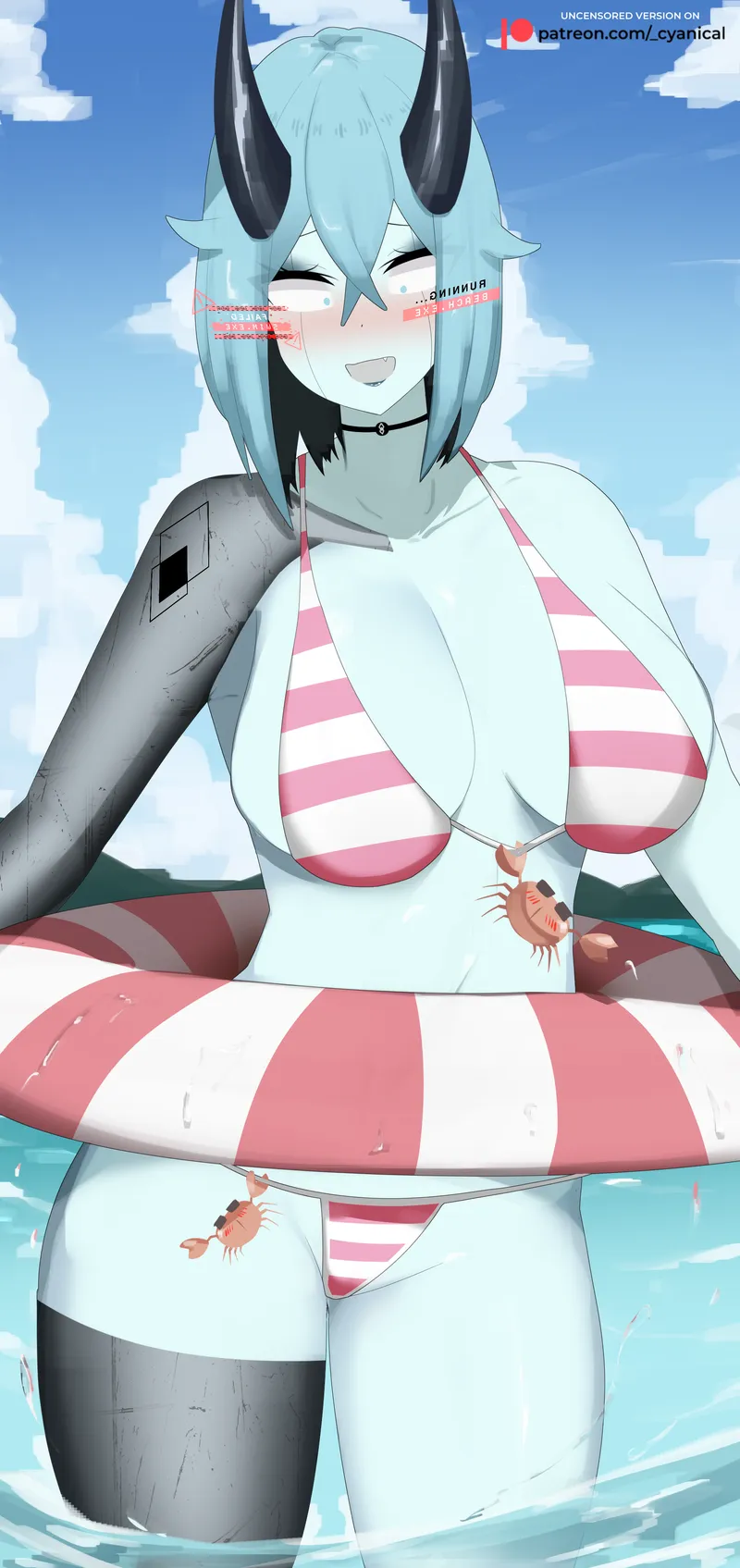 Thumbnail Unveiling the Bikini Robogirl in thick_hentai