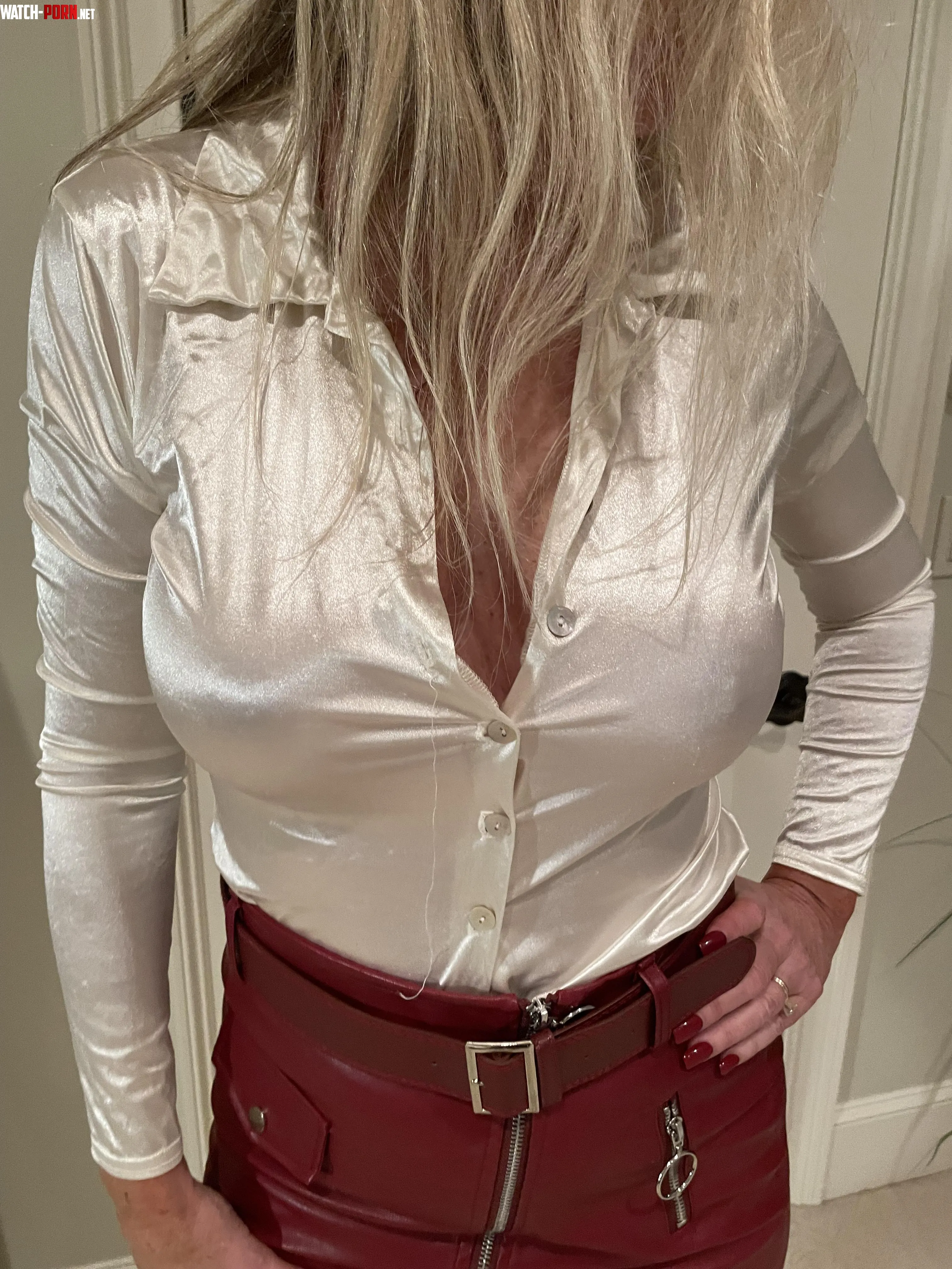 Satin feels so good without a bra by My_Hotwife_Journey