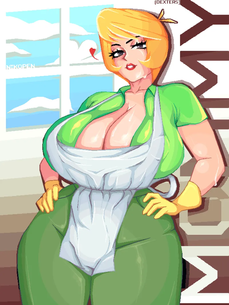 Thumbnail Hot Day with Dexter's Mom PixelArt by Friccxl | PixelArtNSFW