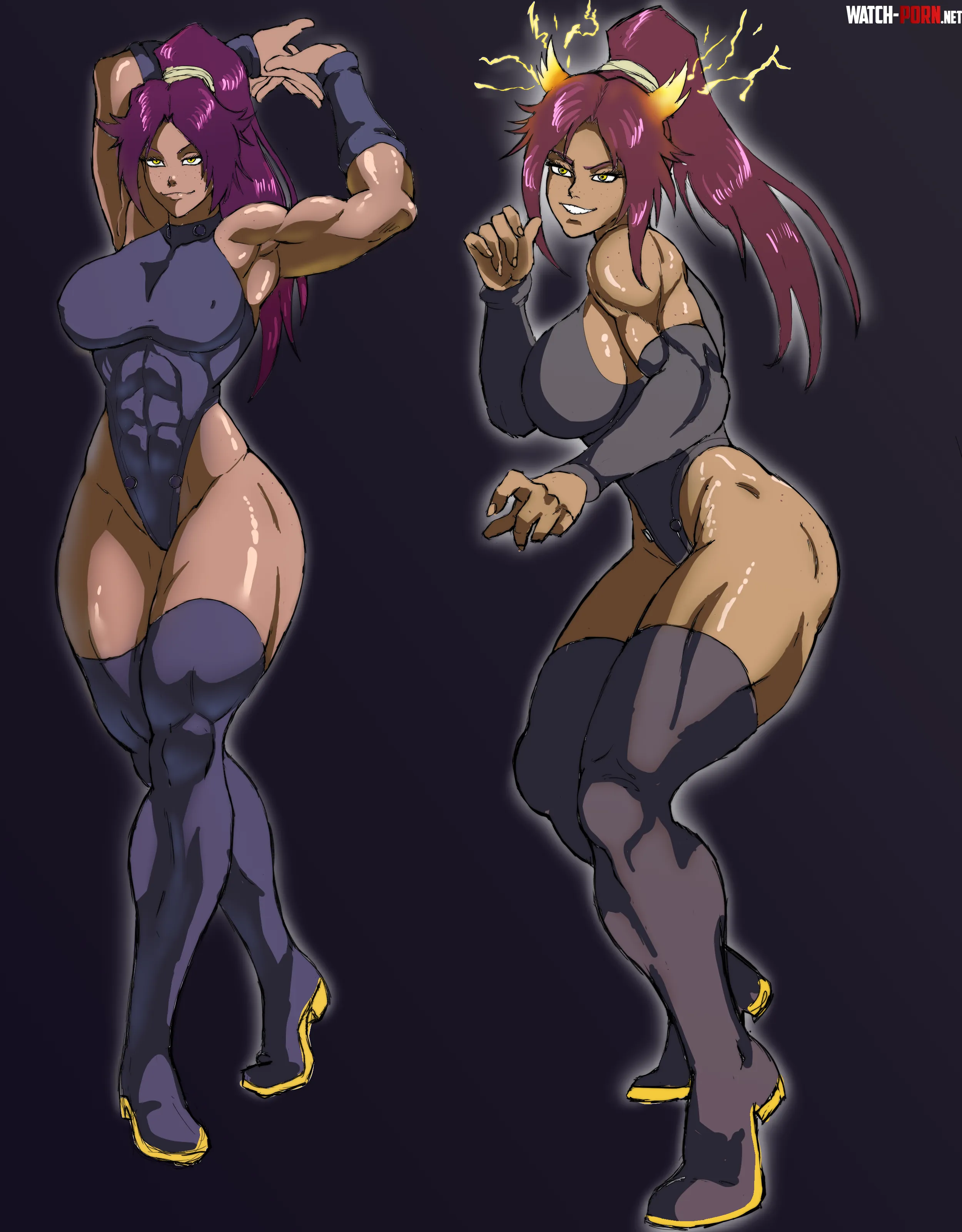 yoruichi fanart [oc] by NautyNautilus