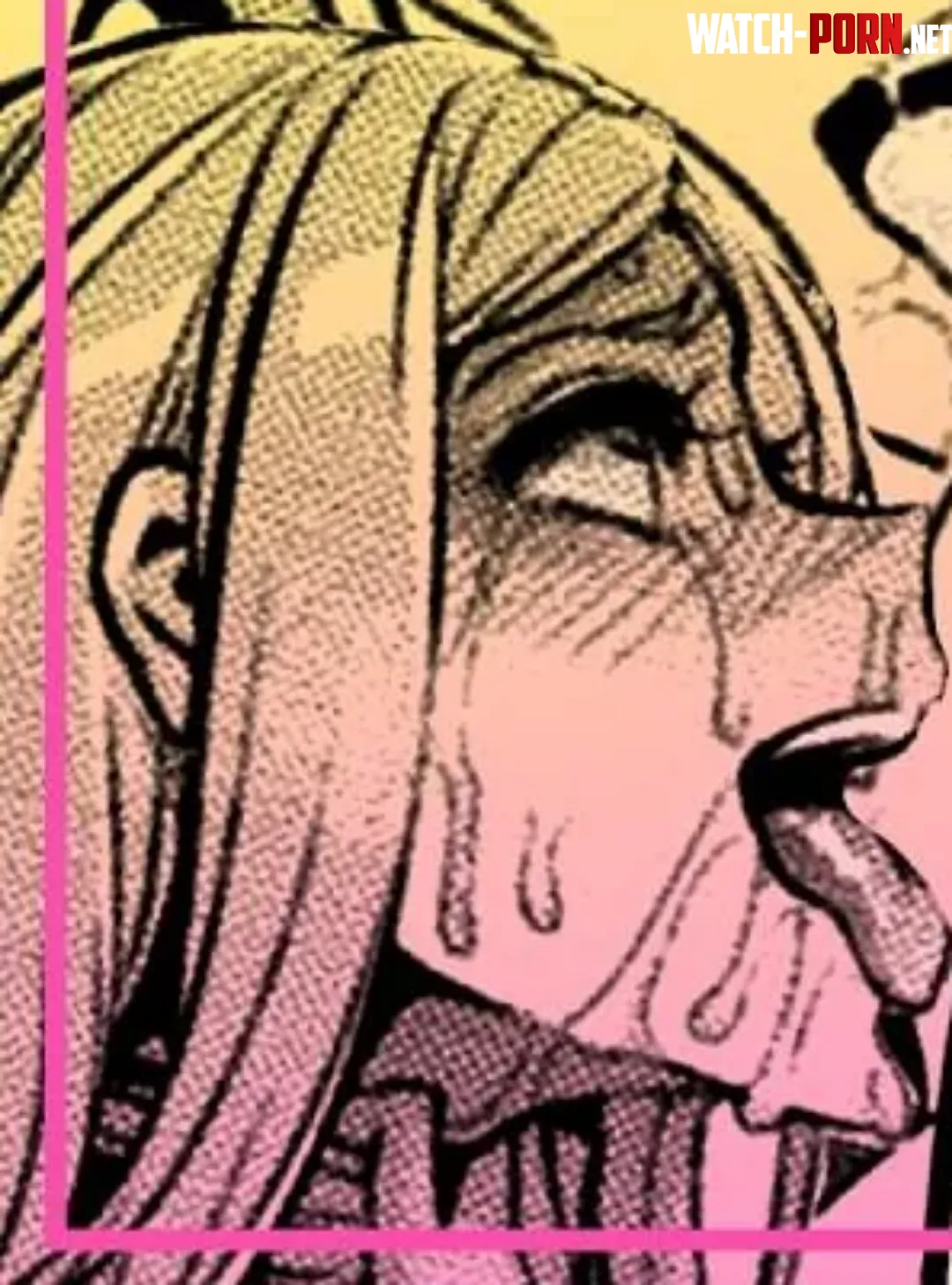 LF Mono source: from side, looking up, tongue out, saliva, 1girl, long hair by TheKillerNever