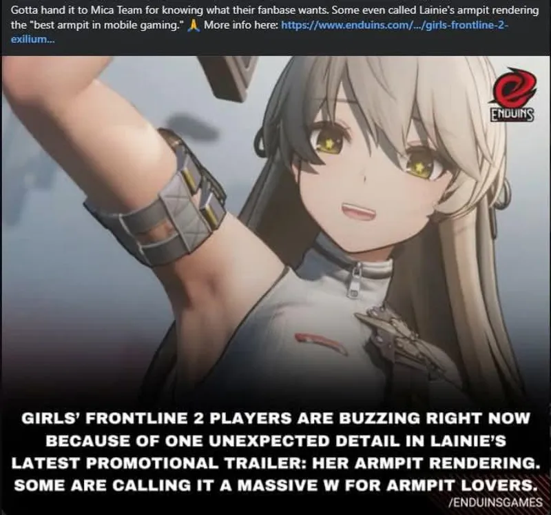Thumbnail Revealing the Latest Update in Anime Armpits World