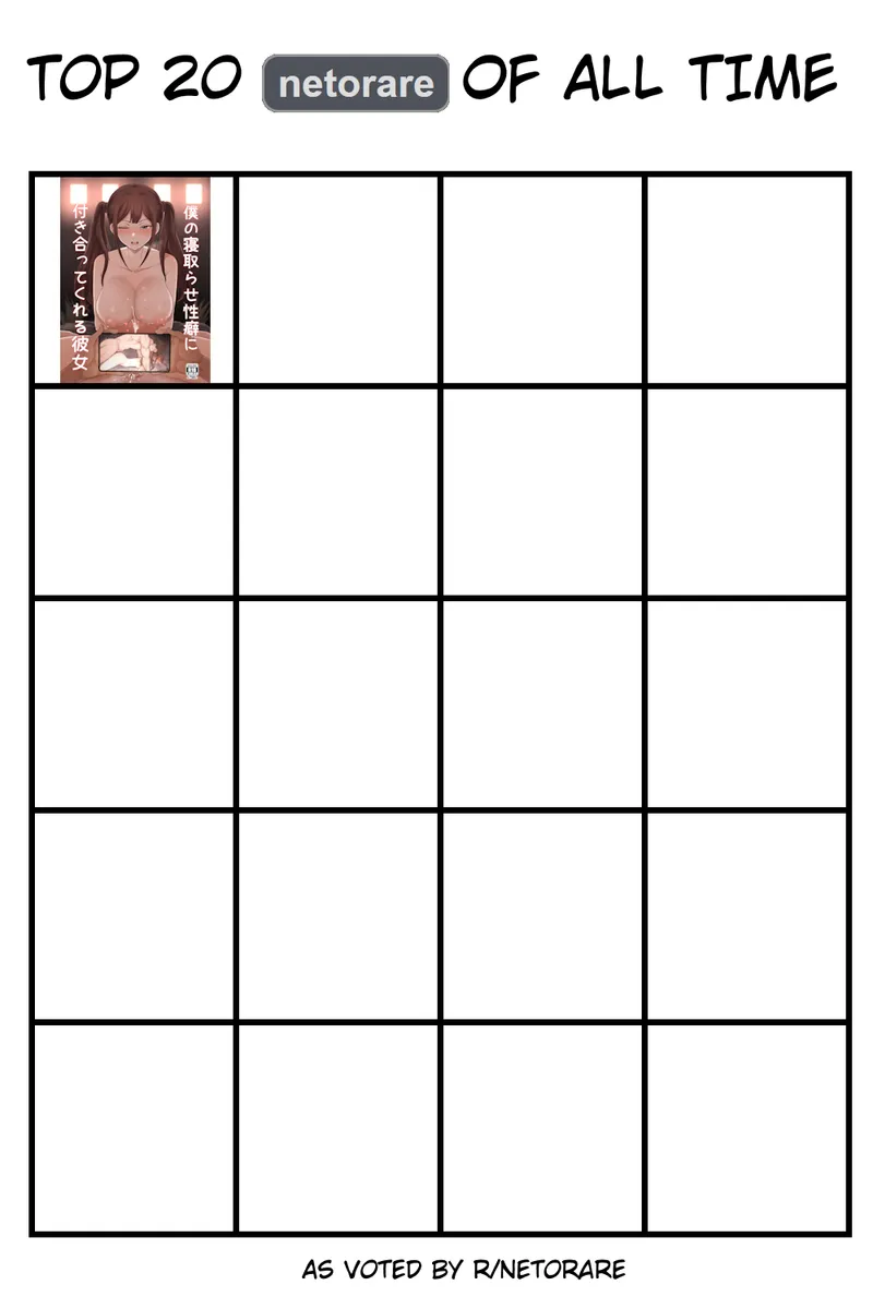 Thumbnail NTRcritic's List of Top Netorare Doujins as Voted by r/Netorare