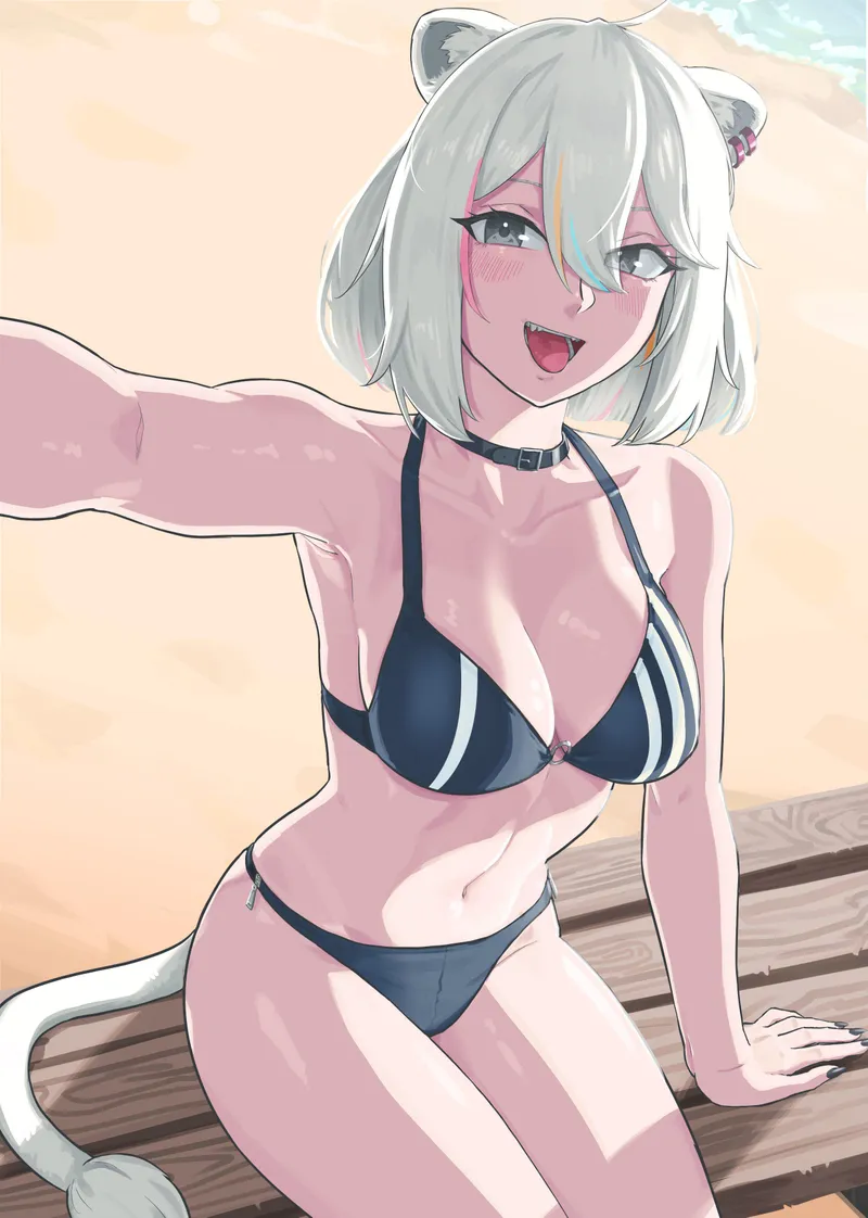 Thumbnail Shishiro Botan's Beach Day in Hololive by McKnight94 | swimsuithentai Category