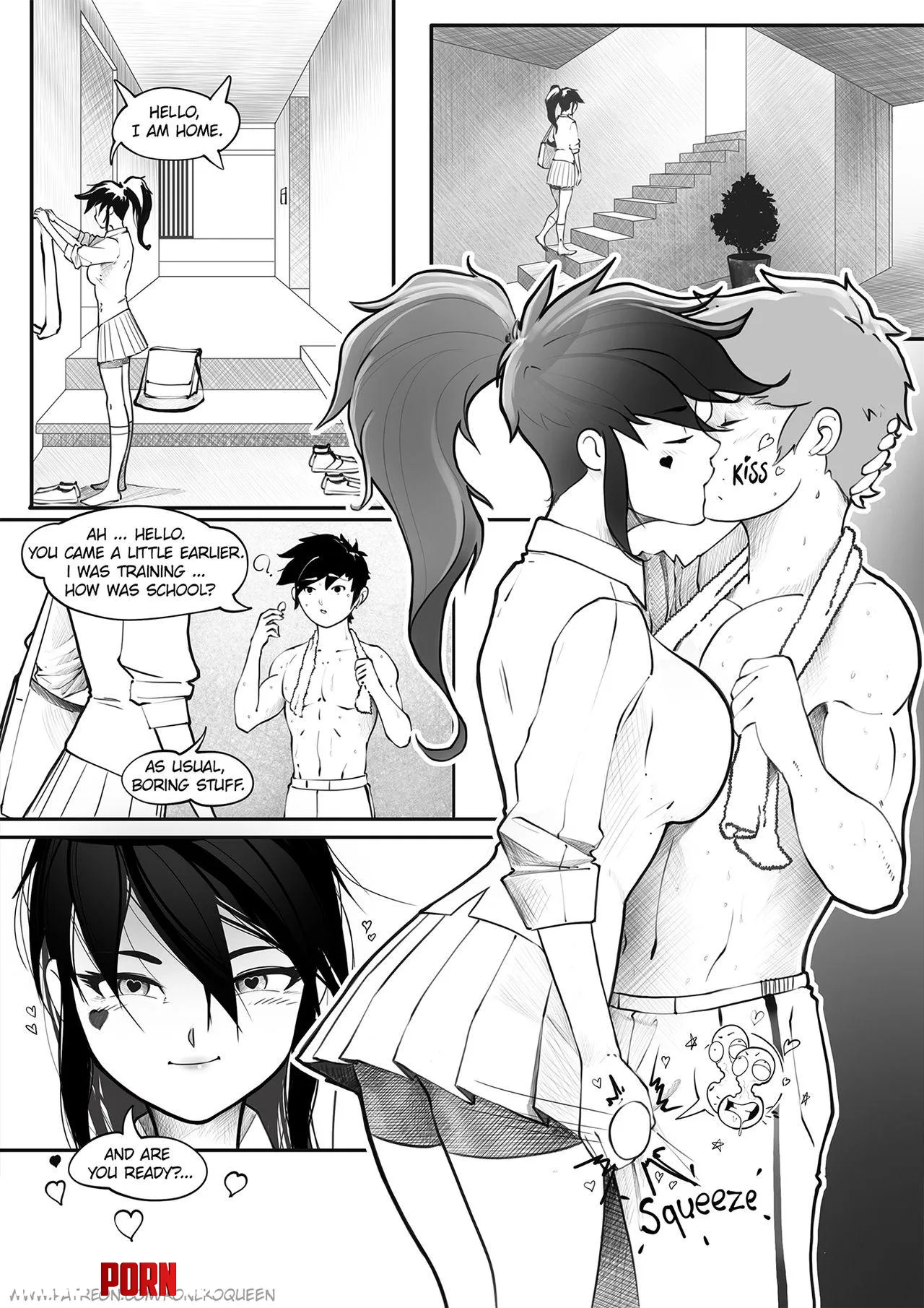 Proper welcome home by BallbustingFanatic