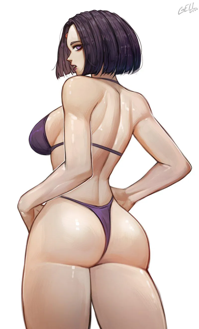 Thumbnail Check out 'Raven in a Bikini' Art by Villianrules from D.C. Teen Titans