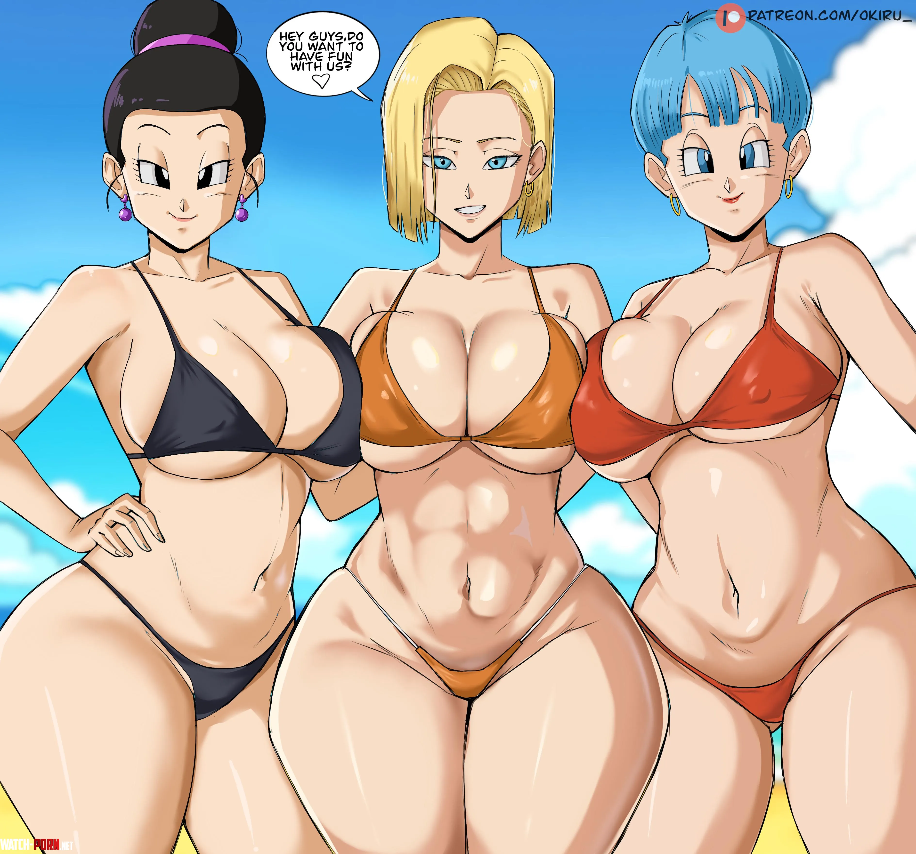 chichi, 18 & bulma (okiru) by mrtecta