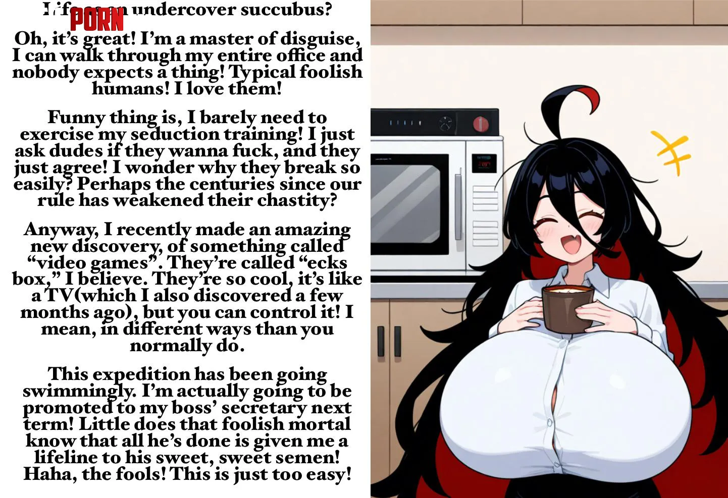 Nobody tell her, it’s more fun when she doesn’t know [interview] [succubus] [oblivious] [kinda funny] by Sir-M-Oxlong