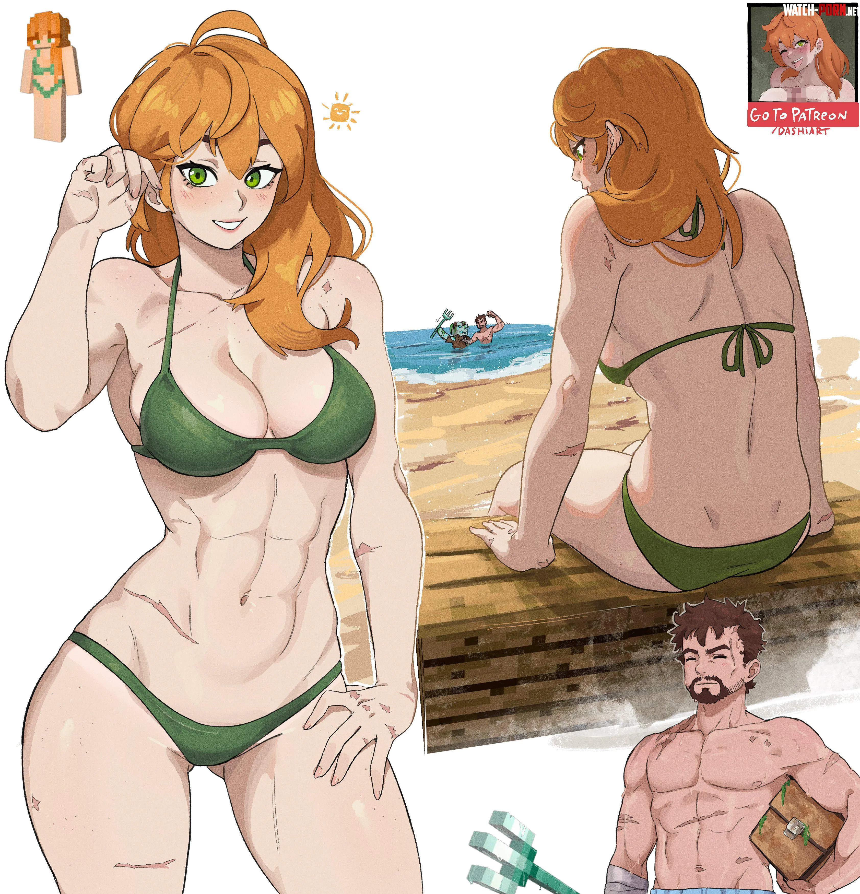 Beach Episode Alex [Minecraft] (DASHI) by A_MASSIVE_PERVERT