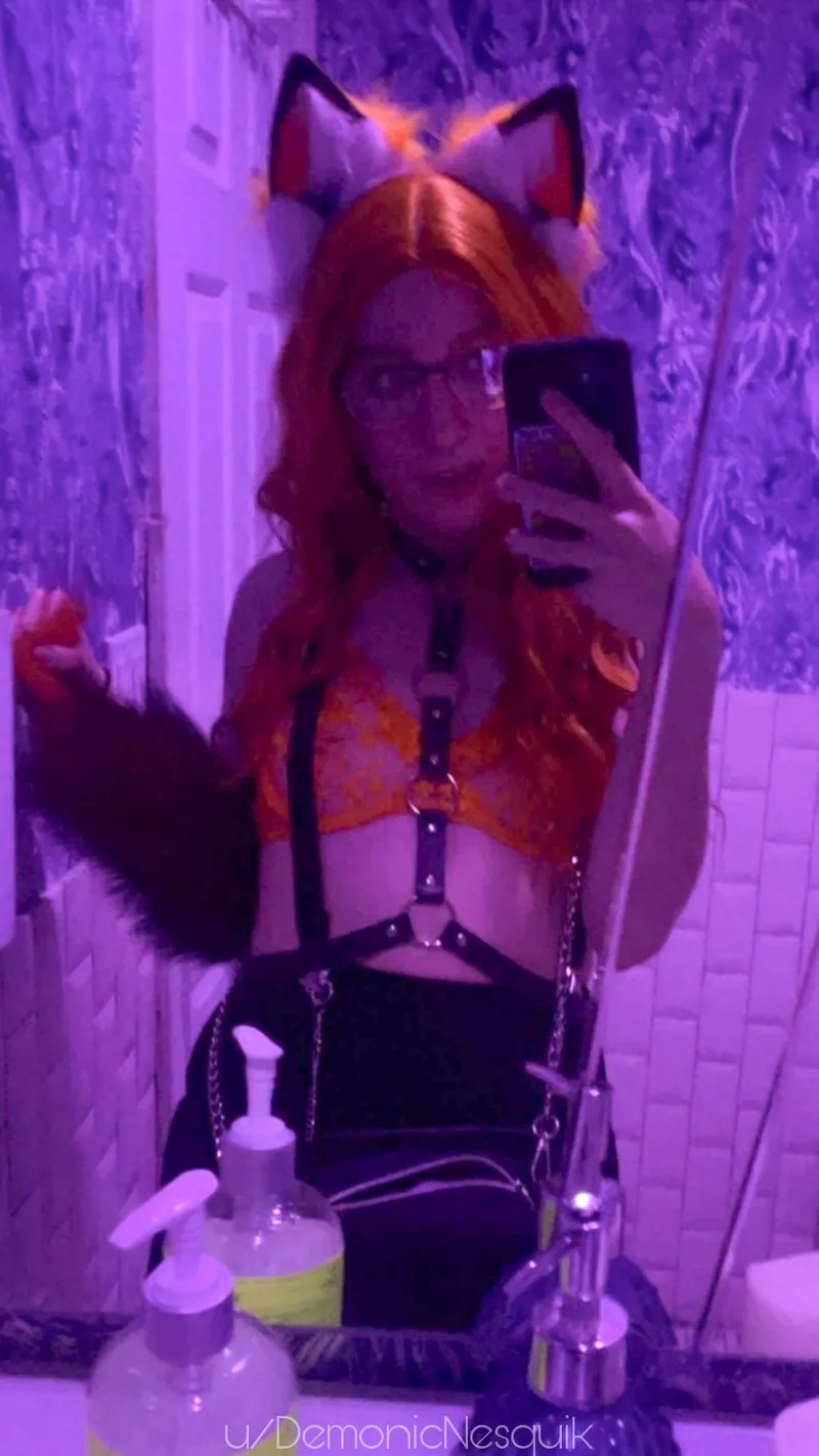Thumbnail Favorite harness at a recent play party by DemonicNesquik in collared