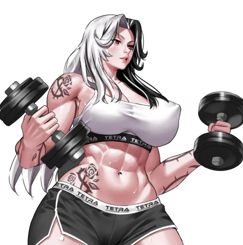 Thumbnail Workout Rosanna [Nikke] by A_MASSIVE_PERVERT - FitDrawnGirls