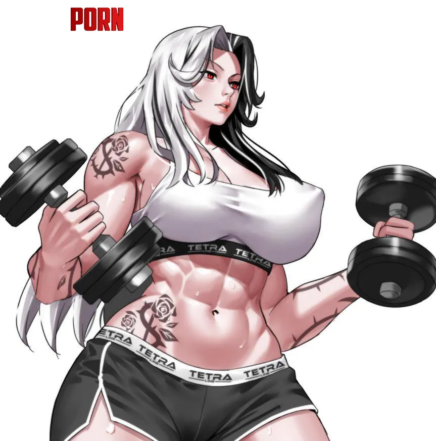 Workout Rosanna [Nikke] (zinfian) by A_MASSIVE_PERVERT