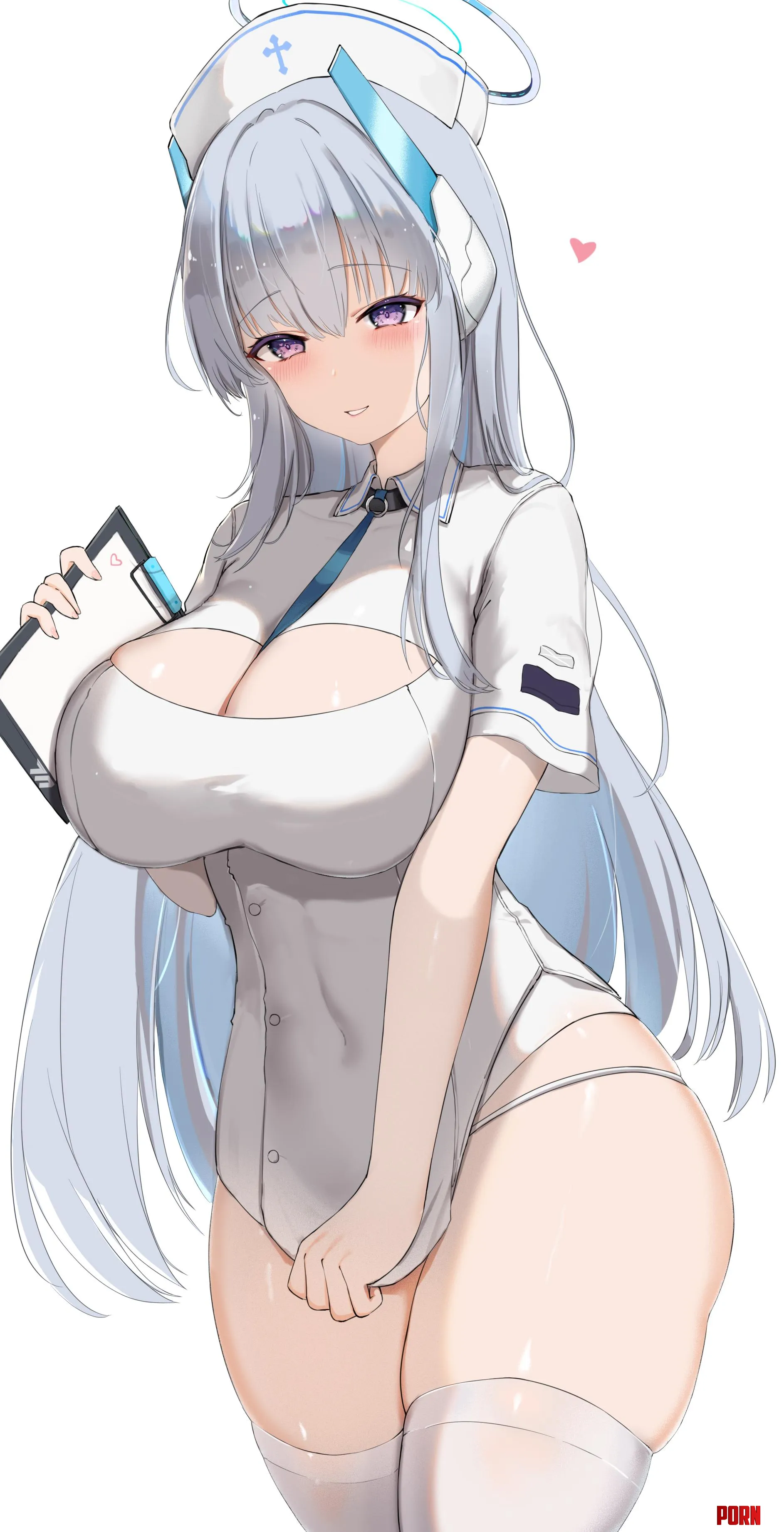 Nurse Noa's thick thighs [Blue Archive] by marxsander2016